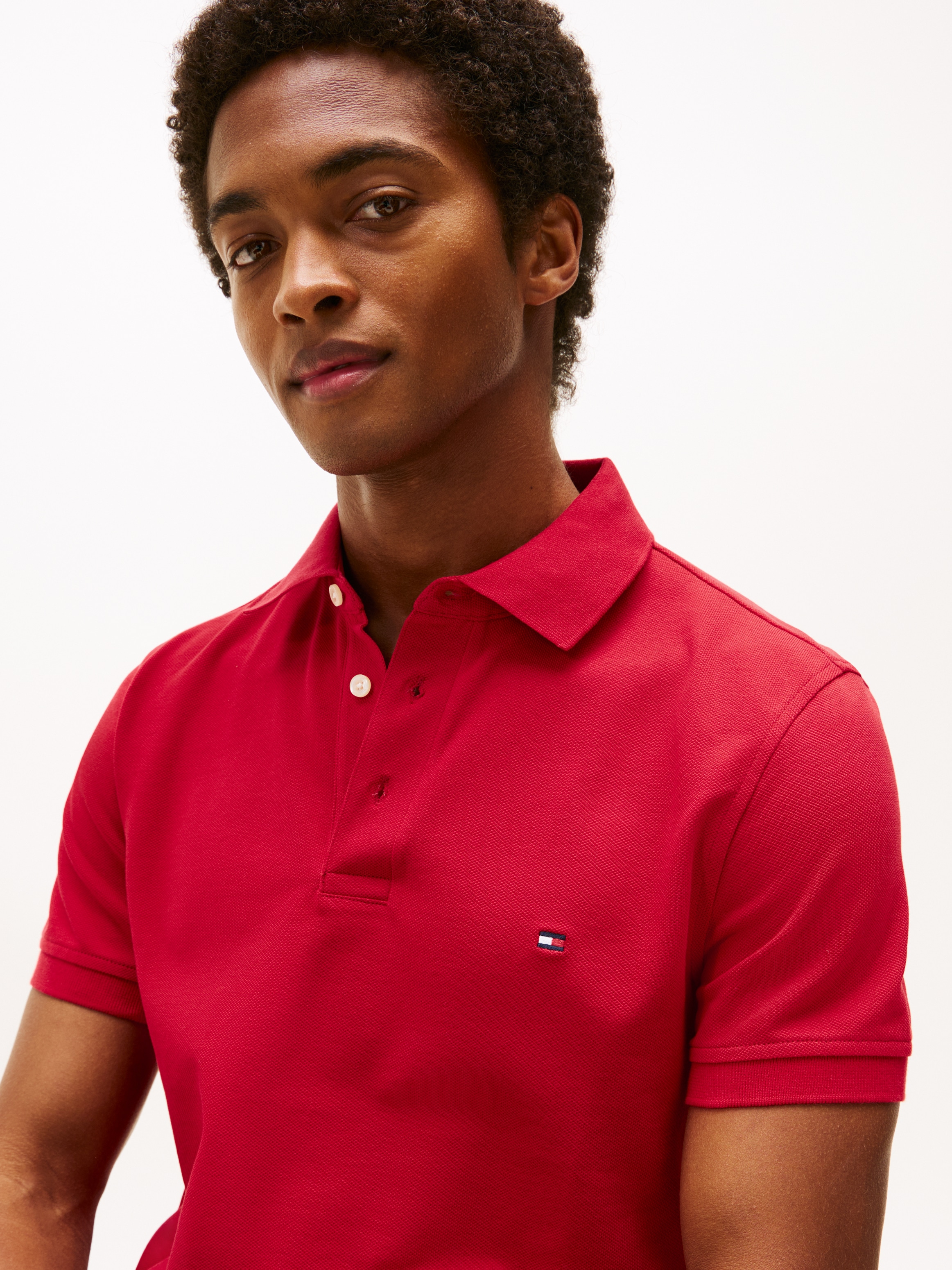 Tommy Hilfiger Poloshirt »1985 SLIM POLO«, hochwertige Baumwoll-Piqué-Qualität