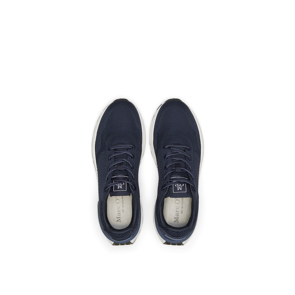 Marc O'Polo Sneaker »aus Jacquard-Knit und Veloursleder«