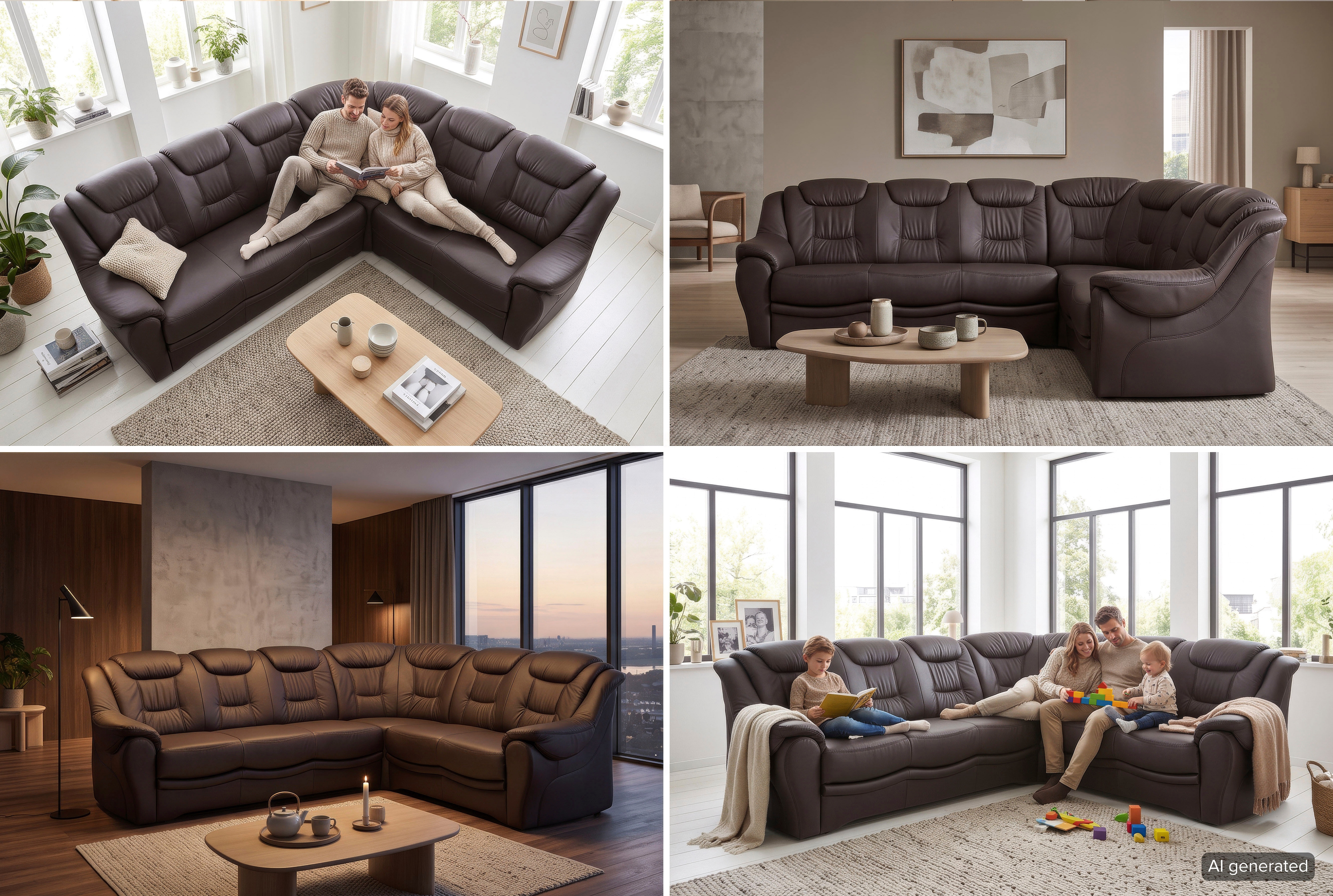 sit&more Ecksofa "Bellevue L-Form, B: 265 cm, Bettfunktion optional, Federkernpolsterung" Komfortable Sitzhöhe 44 cm, Liegefläche 120 x 198 cm bei Bettfunktion