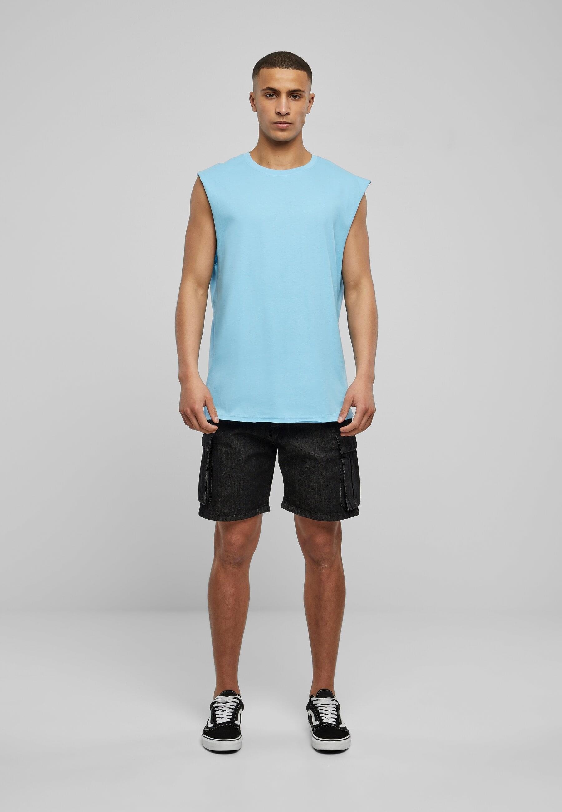 URBAN CLASSICS T-Shirt »Urban Classics Herren Open Edge Sleeveless Tee«, (1 tlg.)