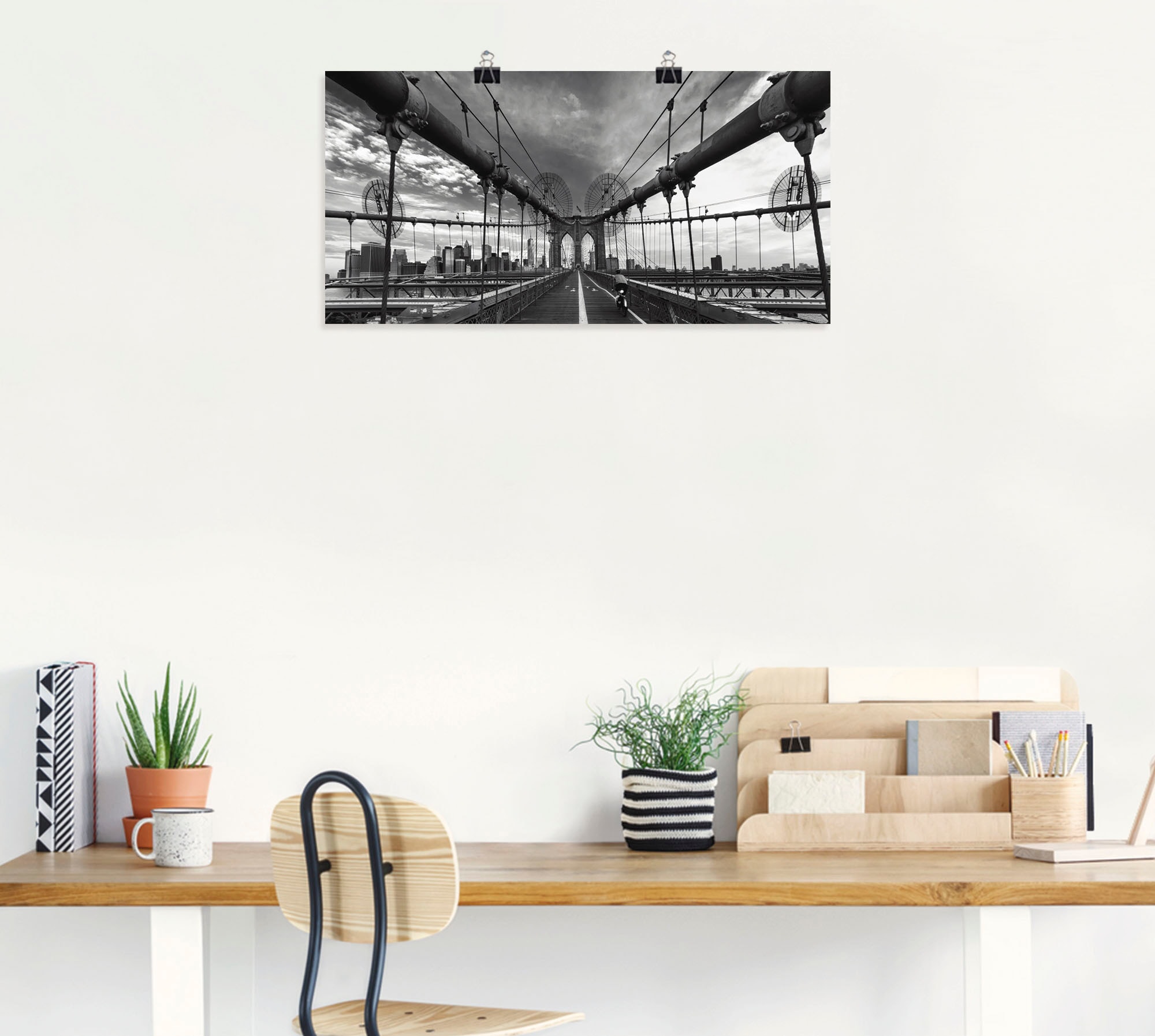 Artland Wandbild »Brooklyn Bridge New York III«, Brücken, (1 St.), als Leinwandbild, Poster in verschied. Größen