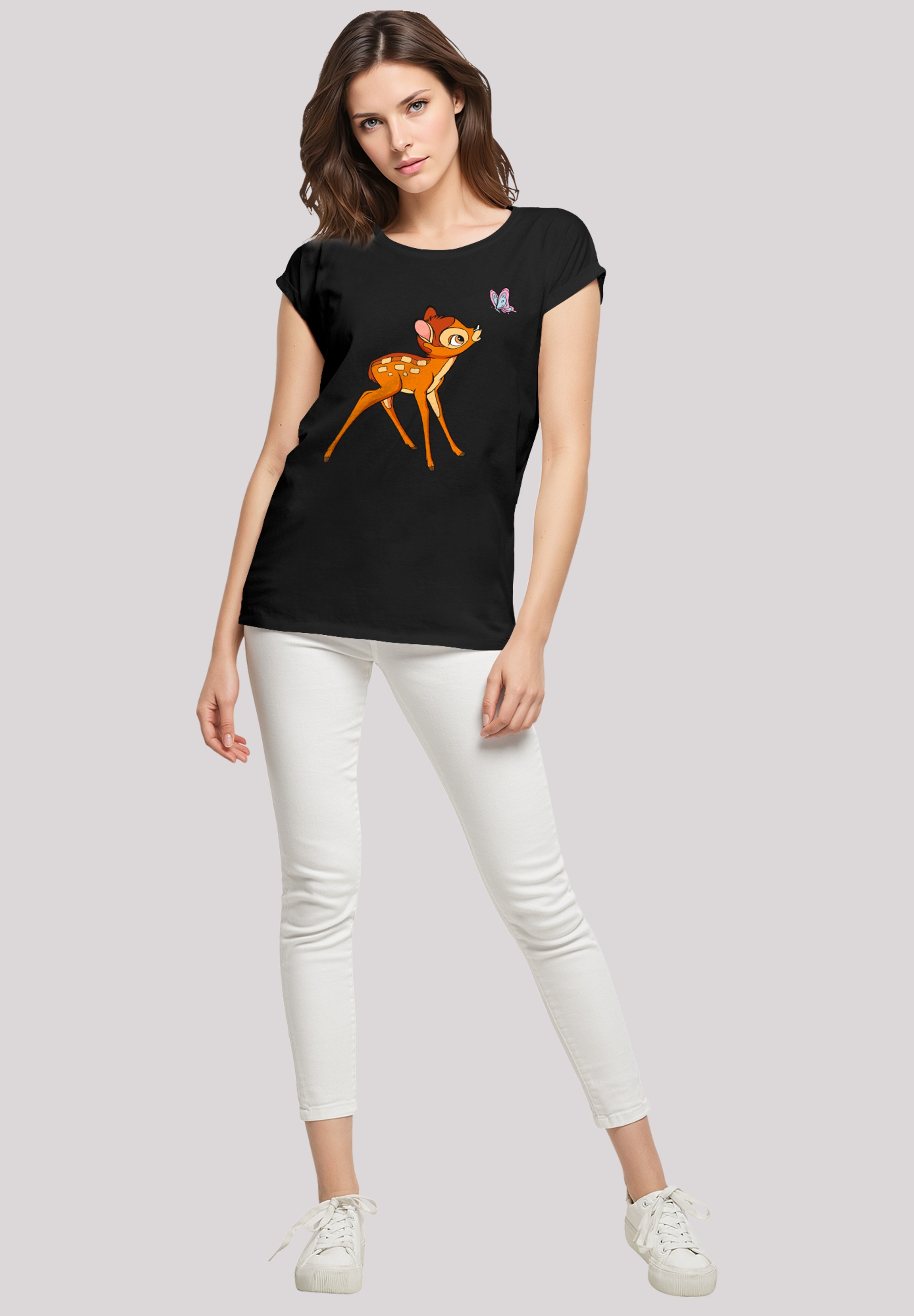 F4NT4STIC T-Shirt »Disney Bambi Admire The Butterfly«, Premium Qualität