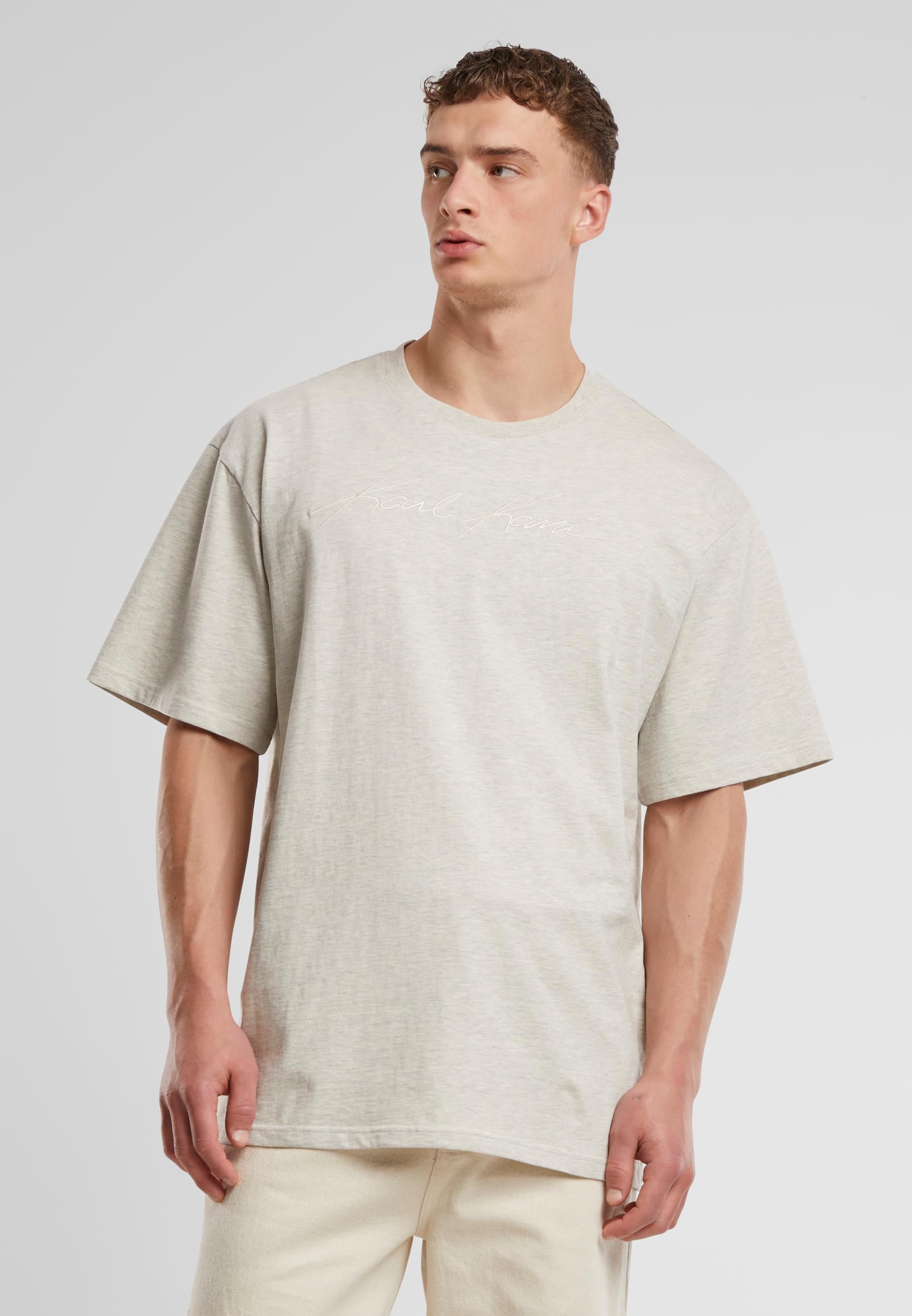 Karl Kani T-Shirt »Karl Kani Autograph Heavy Jersey Boxy Melange Tee«, (1 tlg.)