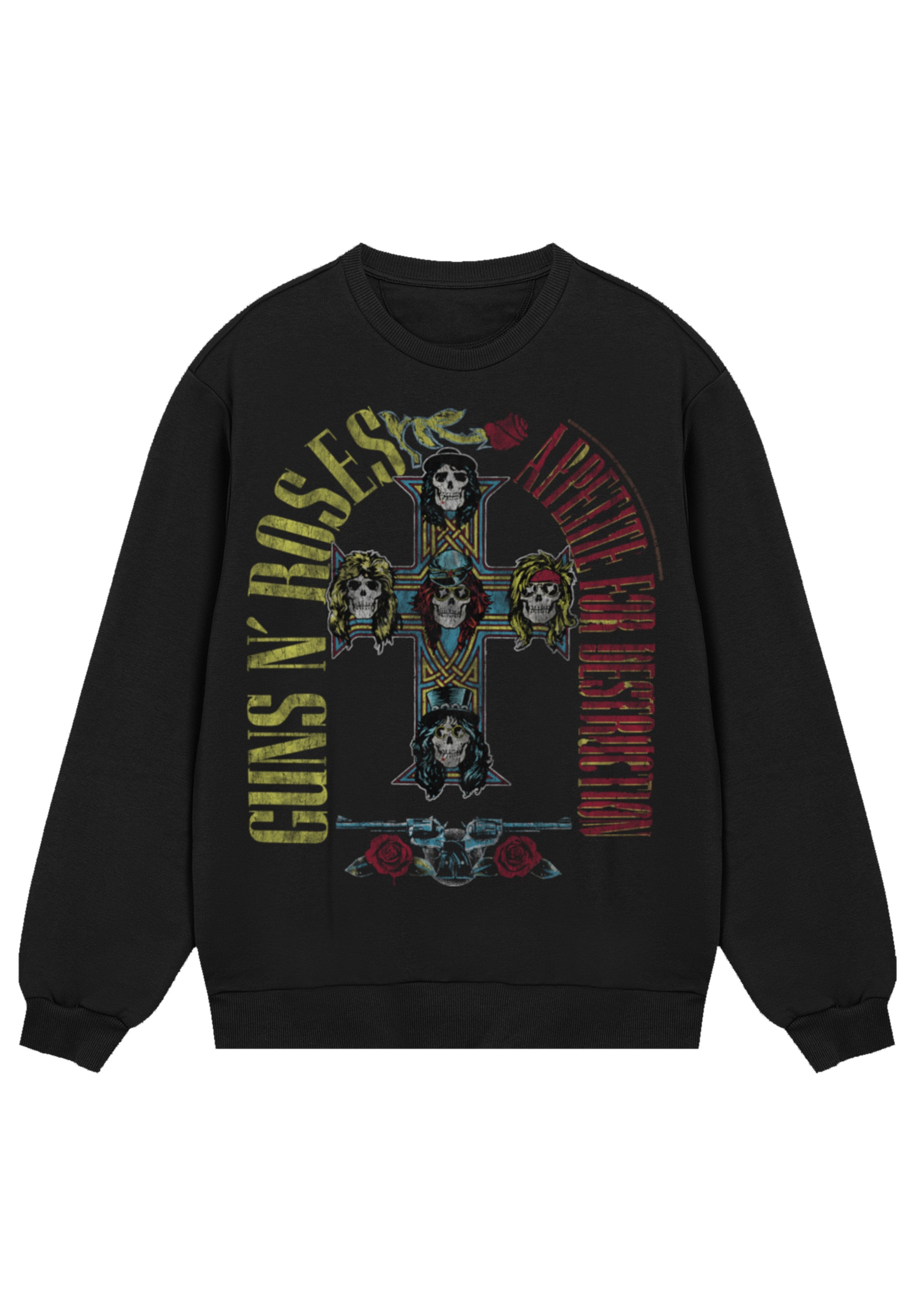 F4NT4STIC Sweatshirt "Guns N Roses Skull Rock Band Merch", Premium Qualität günstig online kaufen