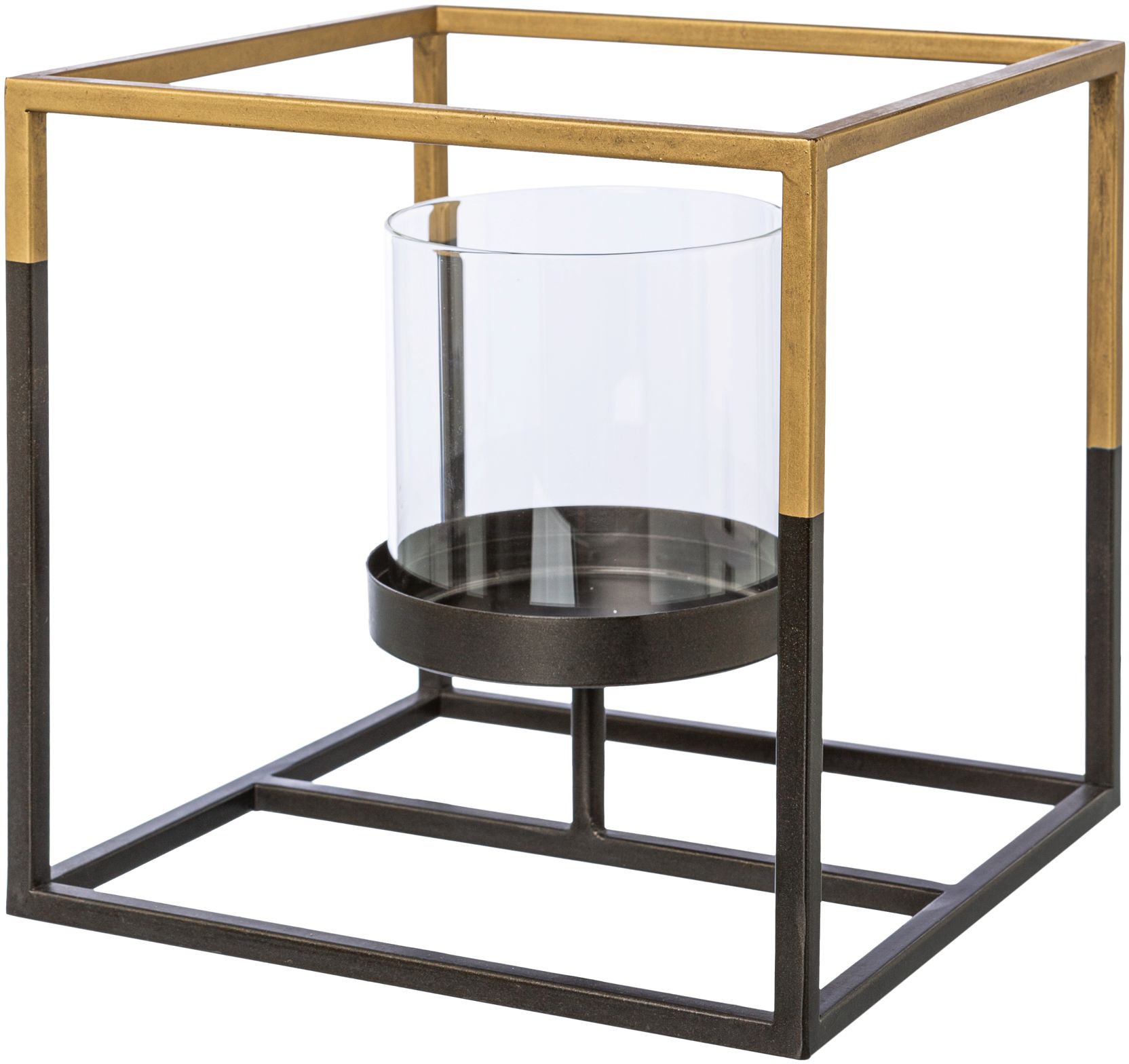 Creativ deco Teelichthalter mit Glas, für Stumpenkerzen, Höhe ca. 20 cm günstig online kaufen