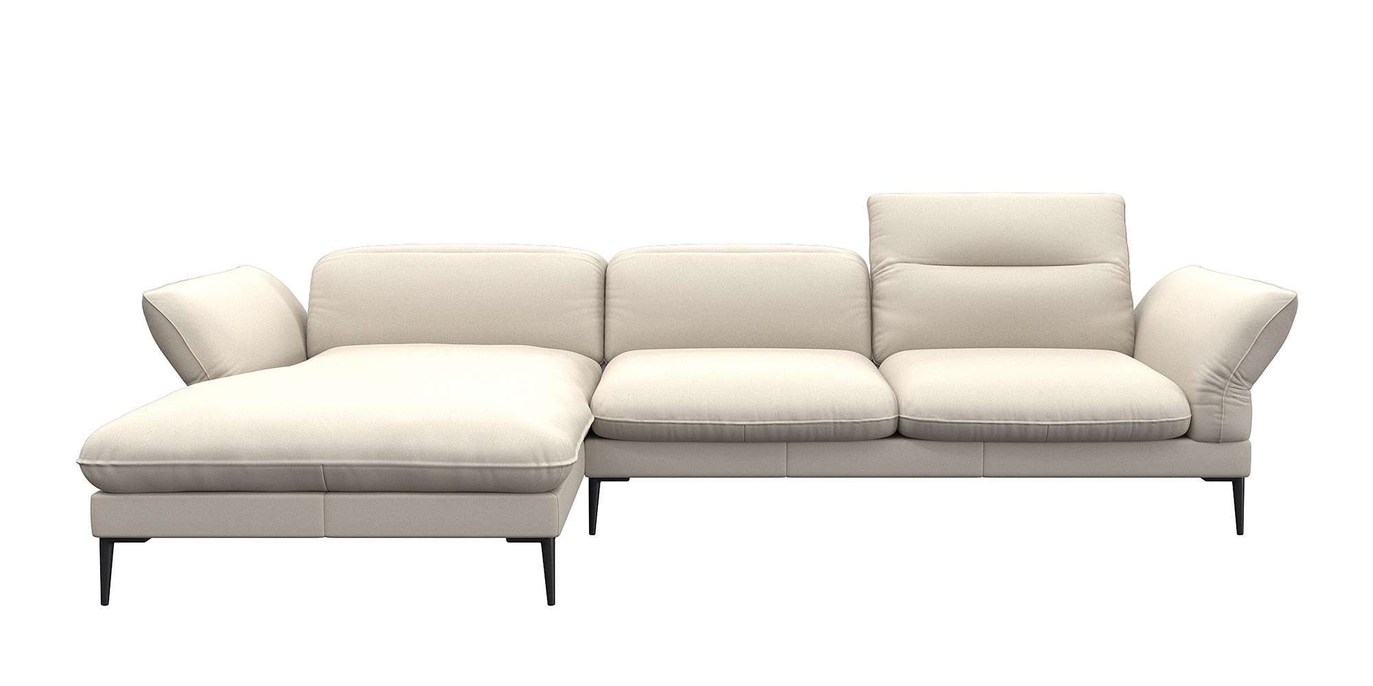 FLEXLUX Ecksofa "Salino, Funktionssofa mit Recamiere, Relaxsofa, Ecksofa", günstig online kaufen