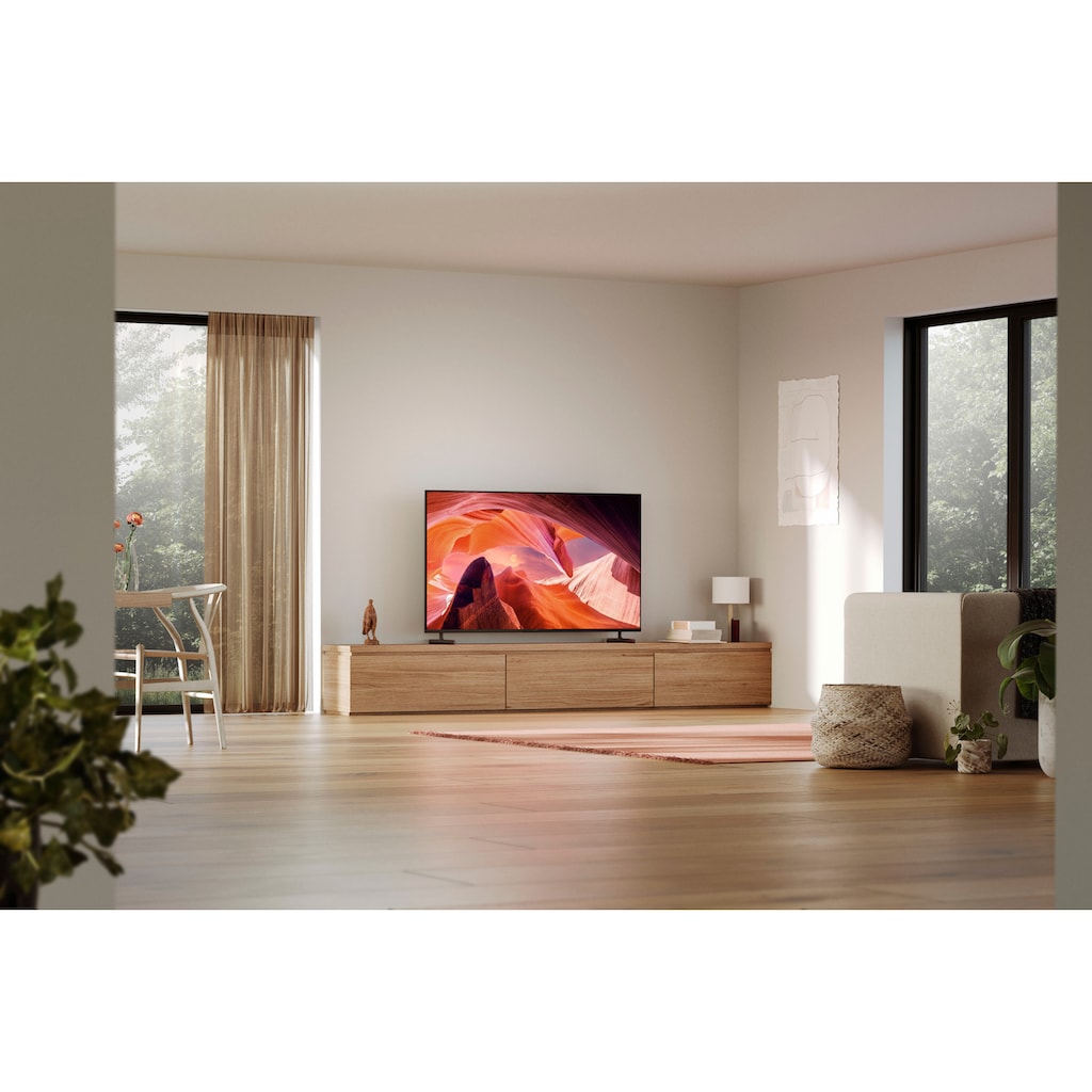 Sony LED-Fernseher »KD-55X80L«, 139 cm/55 Zoll, 4K Ultra HD, Google TV-Smart-TV, HDR, X1-Prozessor, Sprachsuche, BRAVIA Core ECOPACK