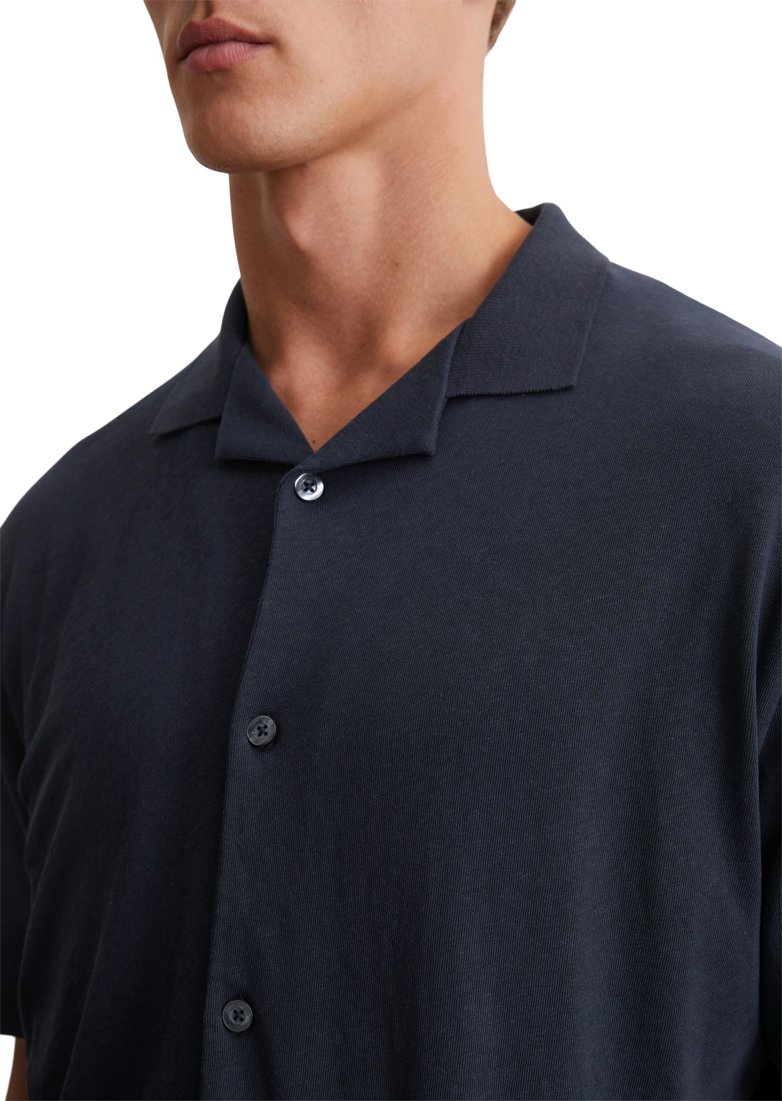 Marc O'Polo Poloshirt »aus Bio-Baumwolle und Leinen«
