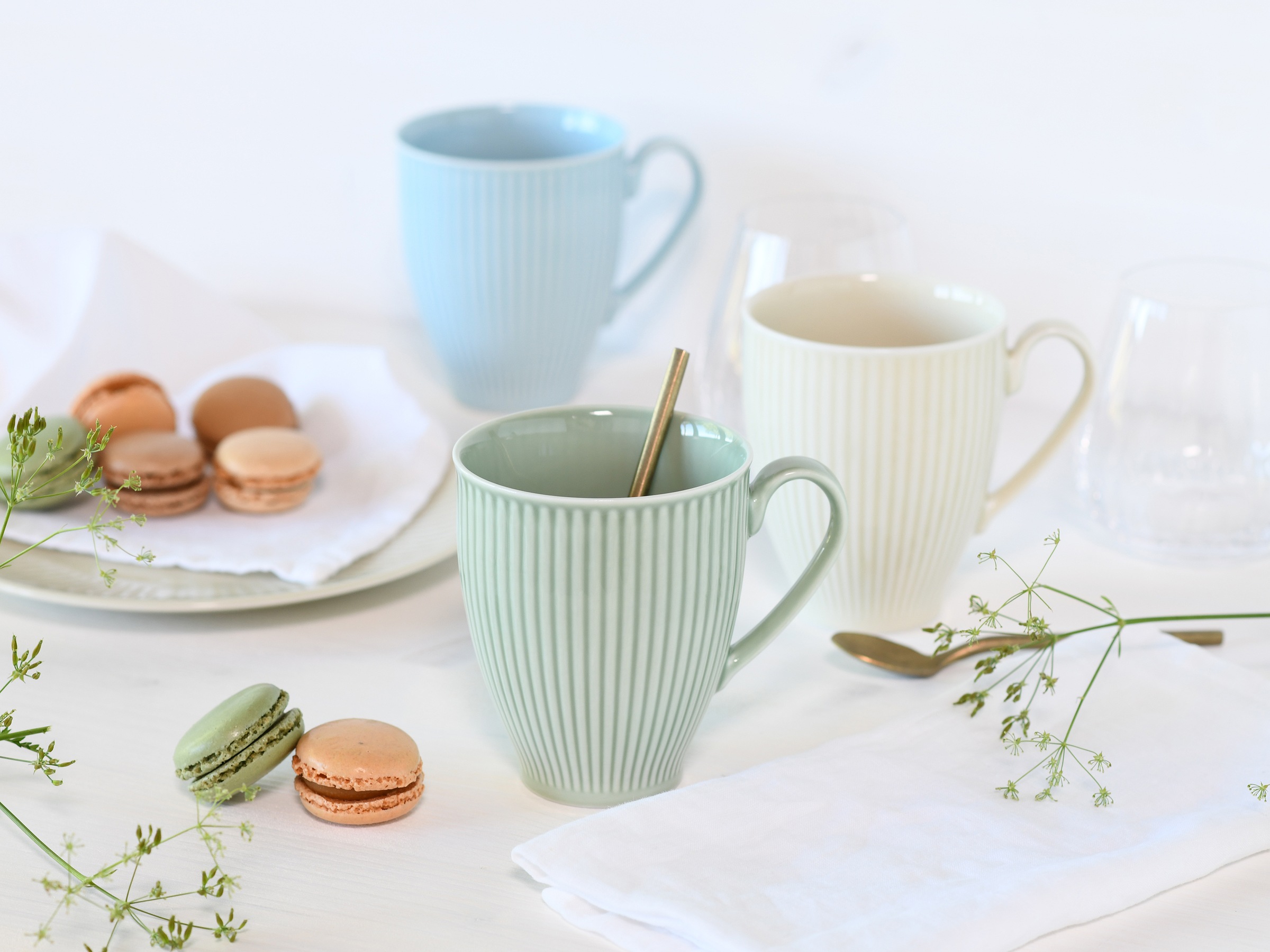 CreaTable Becher "Valencia Pastell, Kaffeebecher, 6-tlg." Elegant, Boho Chi günstig online kaufen