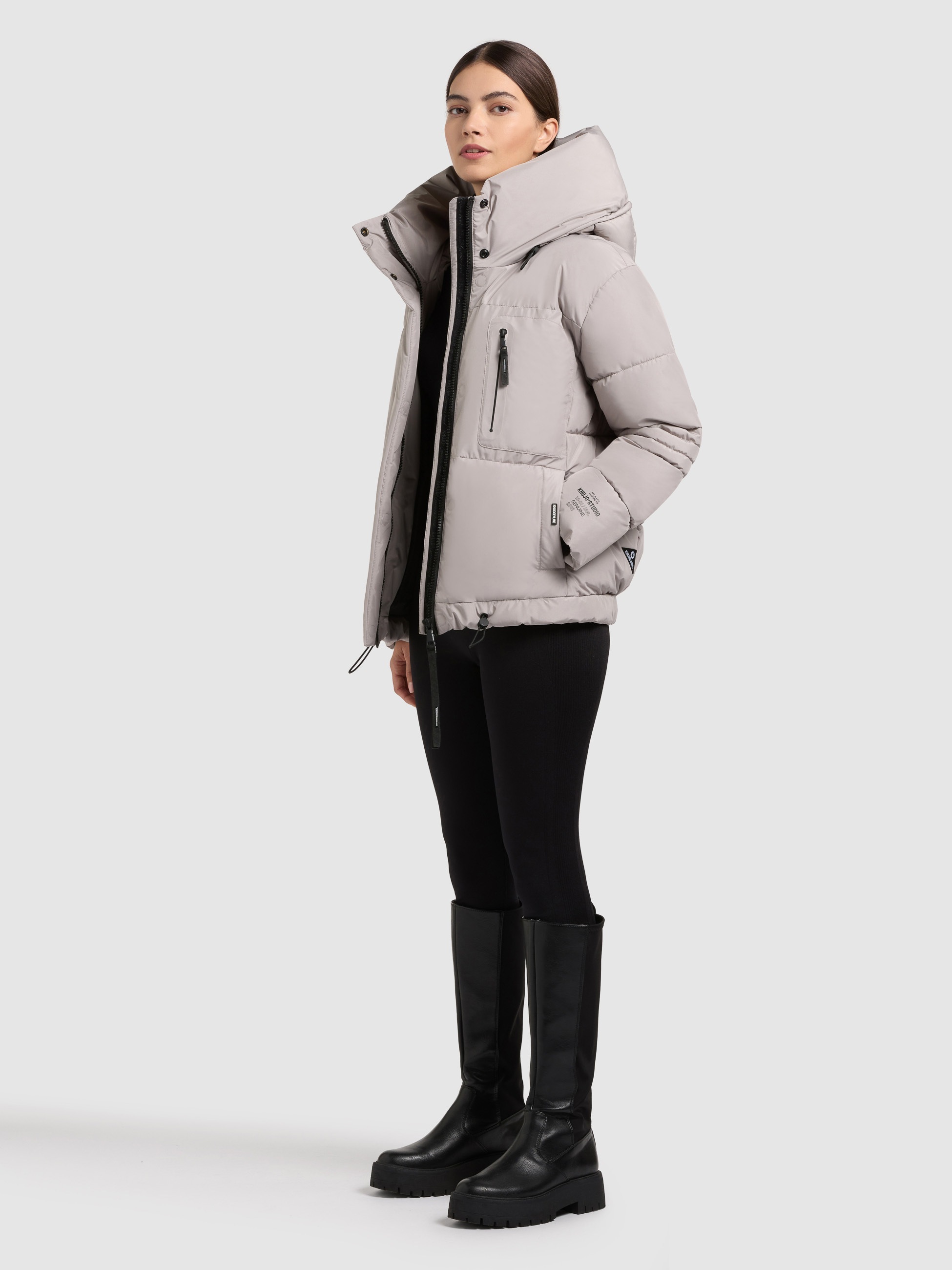 khujo Steppjacke "PEEKE2 WITH GLOVES" mit Kapuze günstig online kaufen