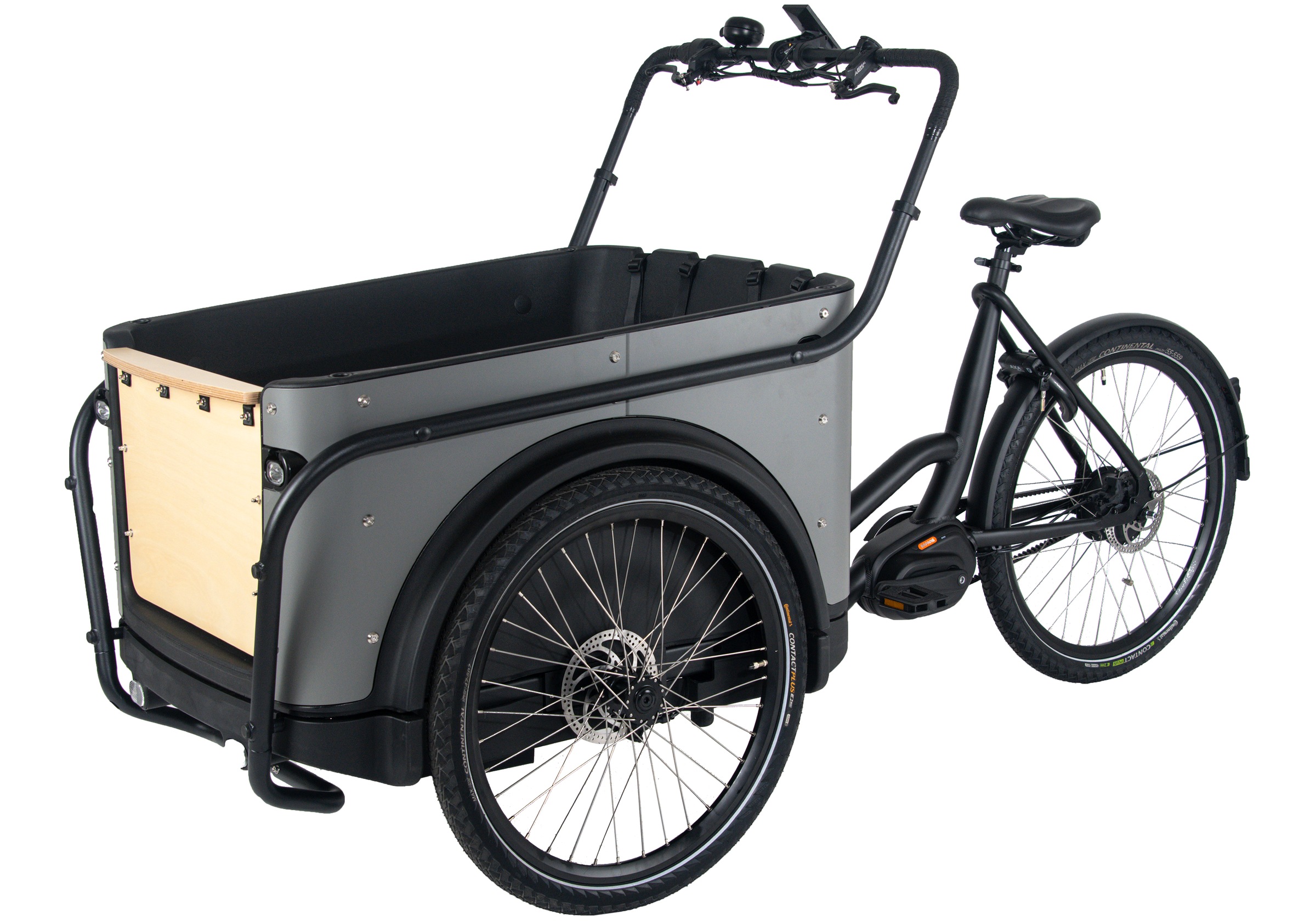Royal Cargo Bikes »Cargo 3W Premium Plus 17,5Ah / 630 Wh 24 / 26 Zoll mit Riemenantrieb« 0 Gang ENVIOLO NuVinci Schaltwerk Nabenschaltung Mittelmotor 250 W