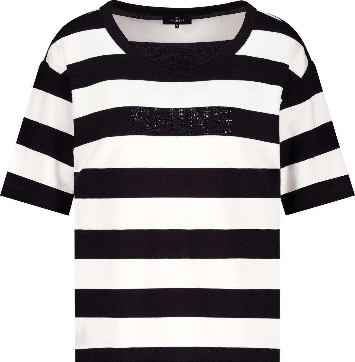 Monari Sweatshirt »Sweatshirt Basic Ringel+Schmuck«, mit Blockstreifen
