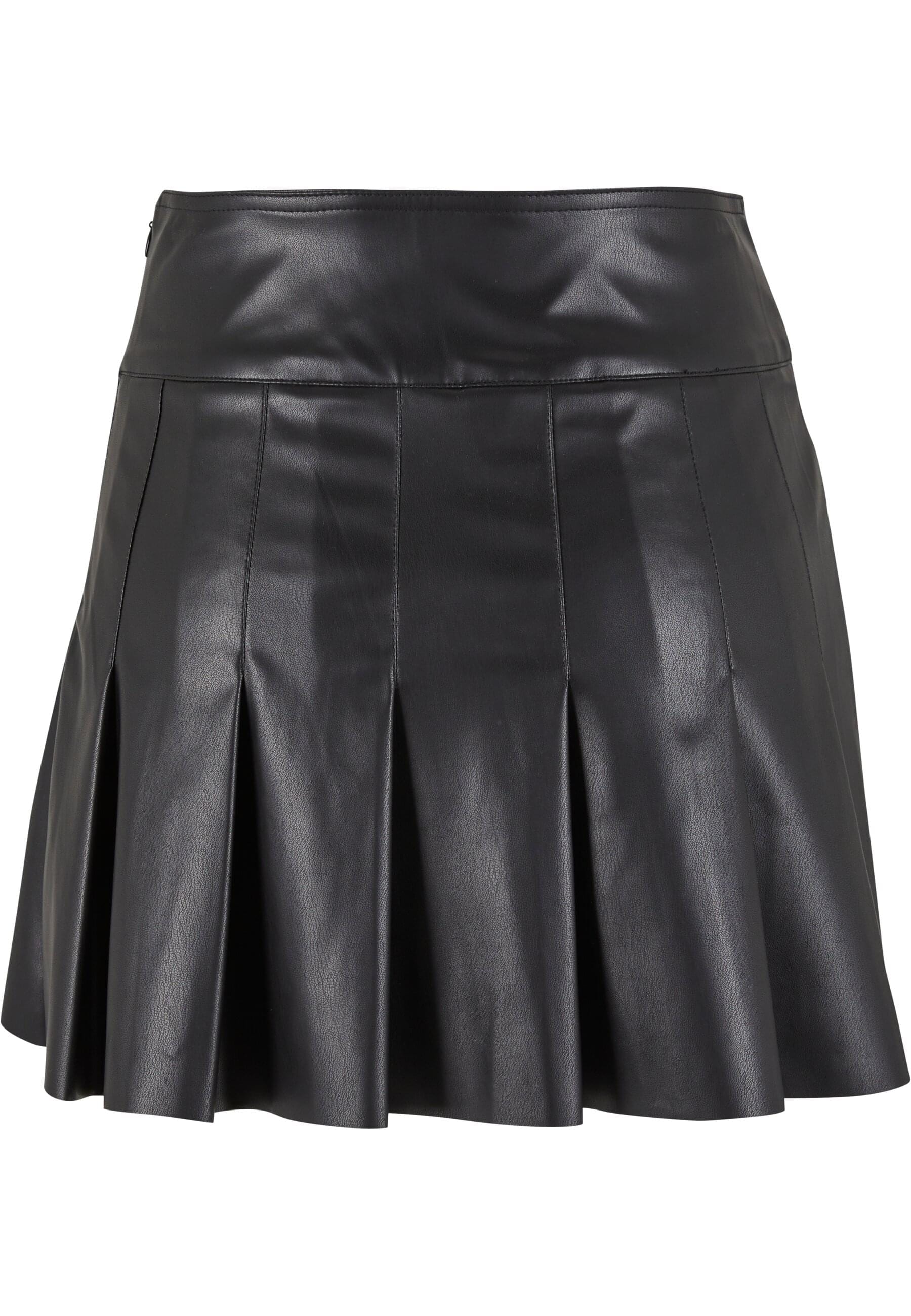 URBAN CLASSICS Sommerrock "Urban Classics Ladies Synthetic Leather Pleated günstig online kaufen