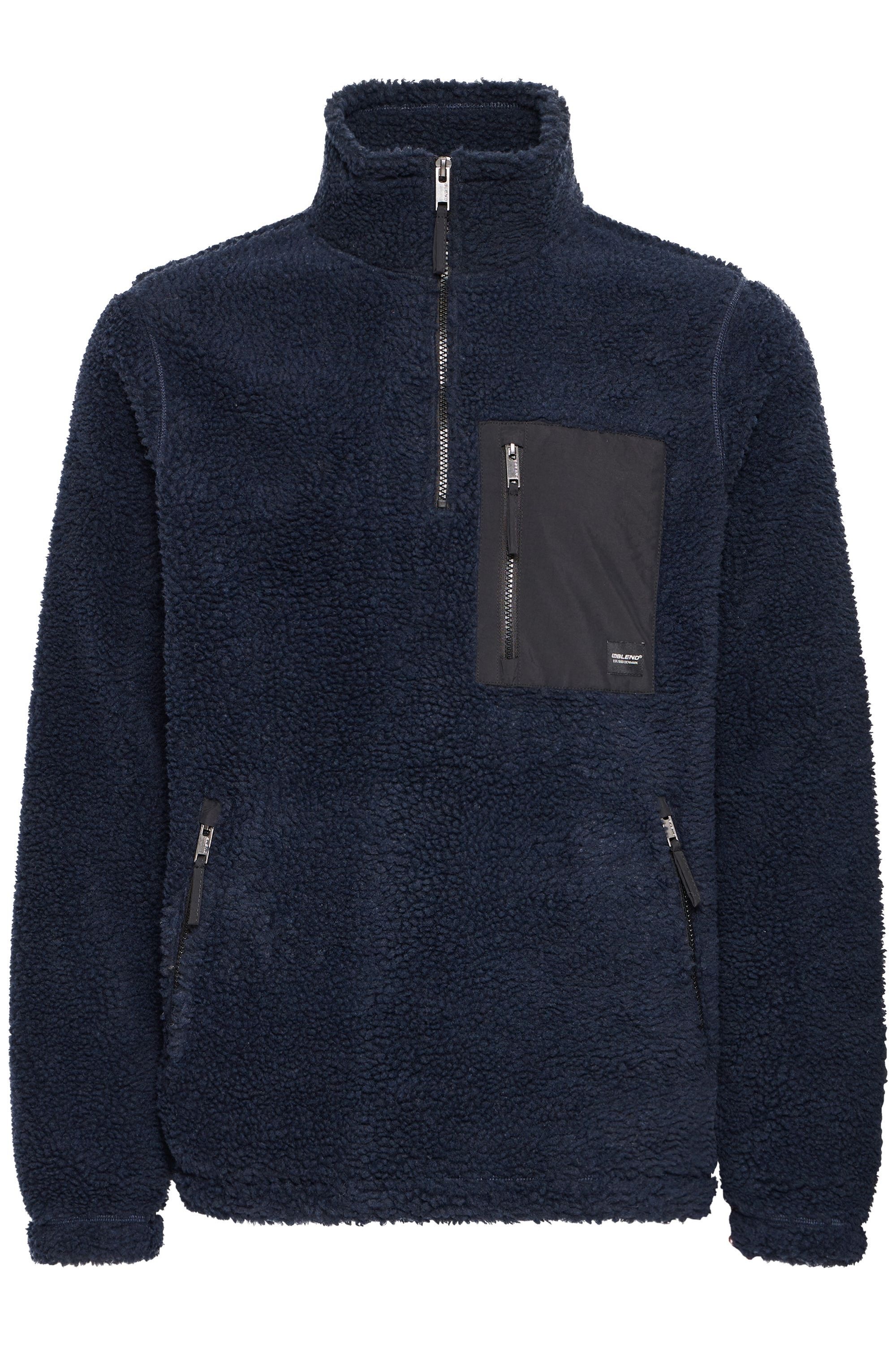 Blend Fleecejacke "BHTotto" Lässiger Troyer in Teddy-Optik günstig online kaufen