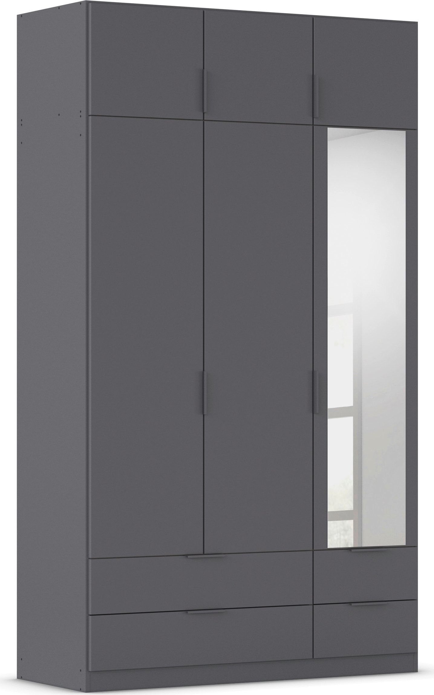rauch Kleiderschrank "Drehtürenschrank Schrank Garderobe Ankleide Schlafzimmer LAGOA" 3 verschiedene Ausstattungen BASIC/CLASSIC/PREMIUM (inkl. SOFT-CLOSE), geräumige Schubladen, 3 Breiten, optional mit Aufsatz MADE IN GERMANY