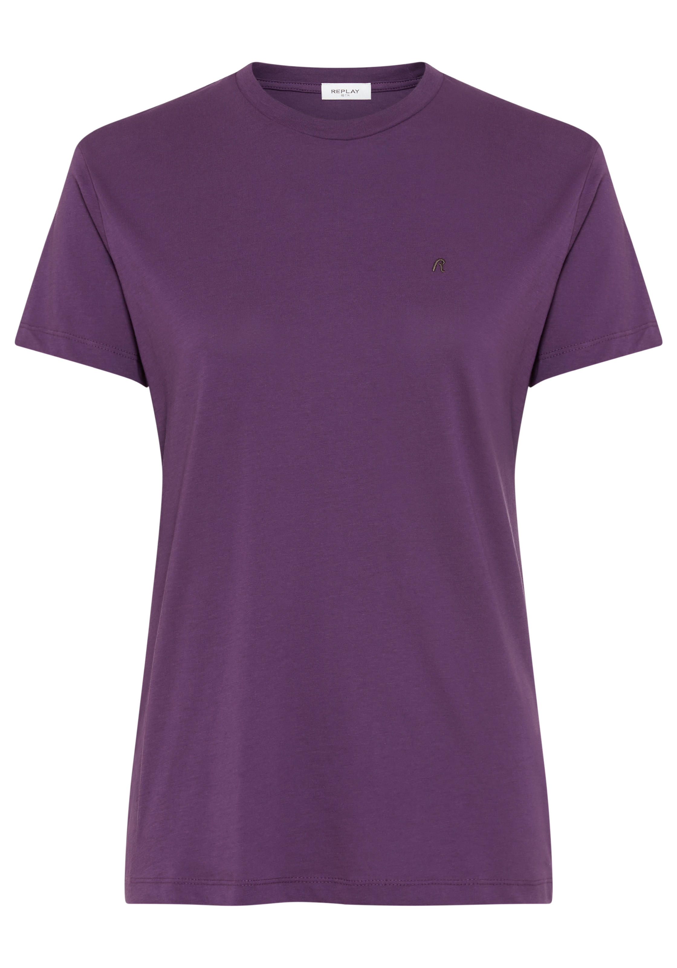 Replay T-Shirt mit Rundhals, reine Baumwolle günstig online kaufen