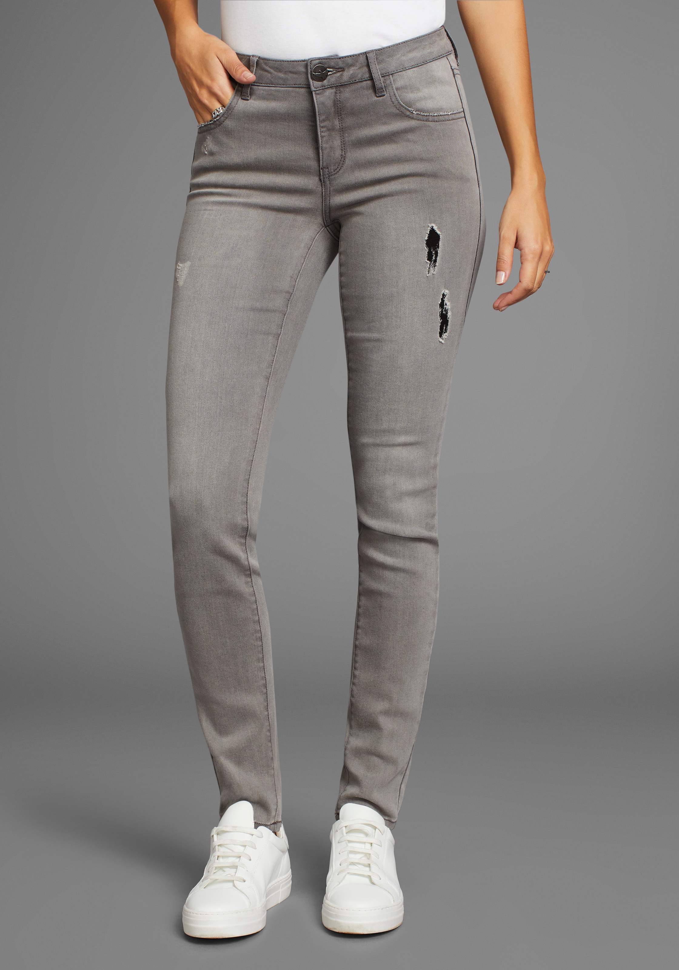 Arizona Skinny-fit-Jeans »Ultra-Stretch« Mid W...