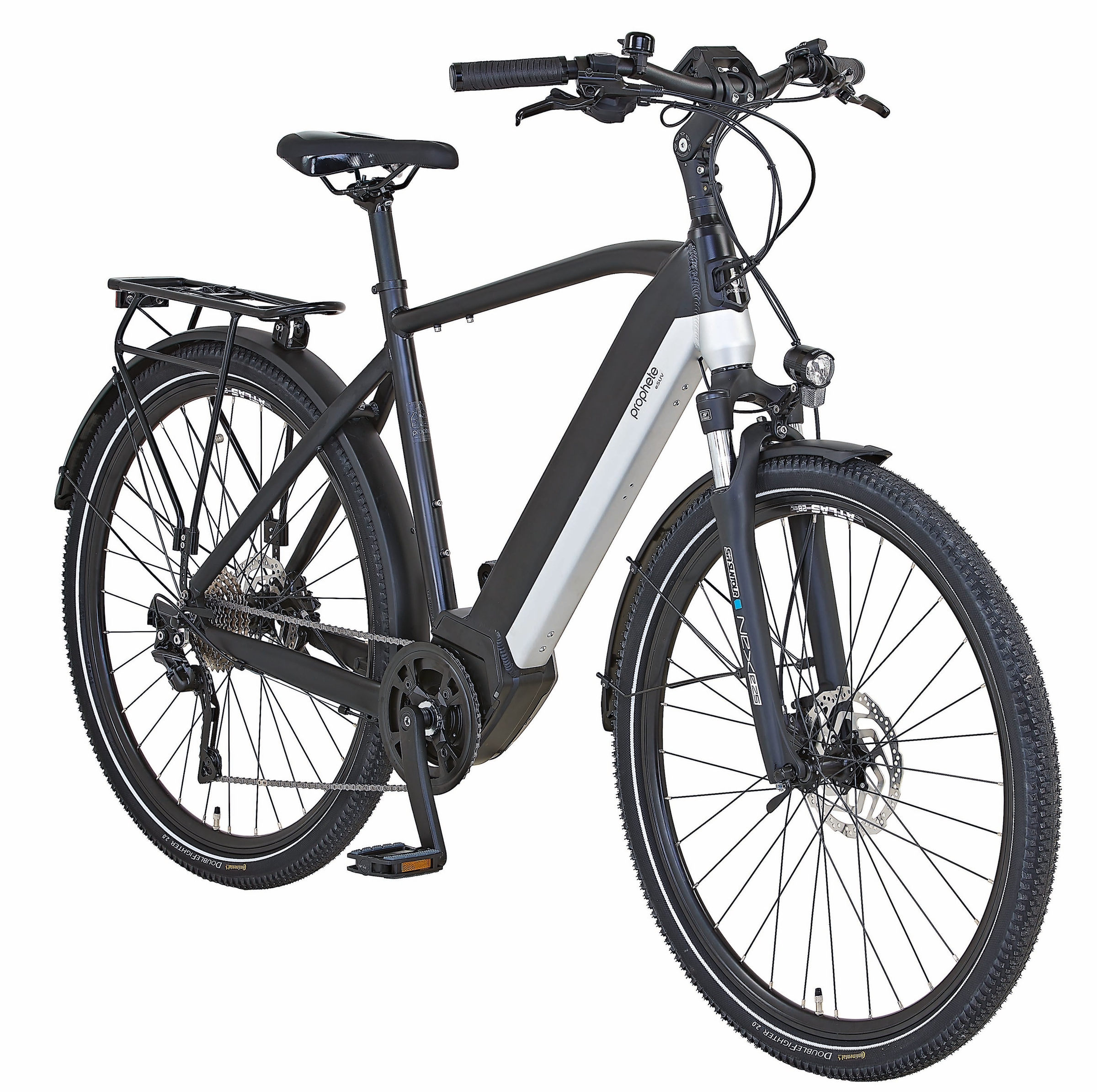 Prophete E-Bike »Entdecker InsideTwo«, 10 Gang, Shimano, Deore, Mittelmotor 250 W, Pedelec, Elektrofahrrad für Damen u. Herren, Trekkingrad