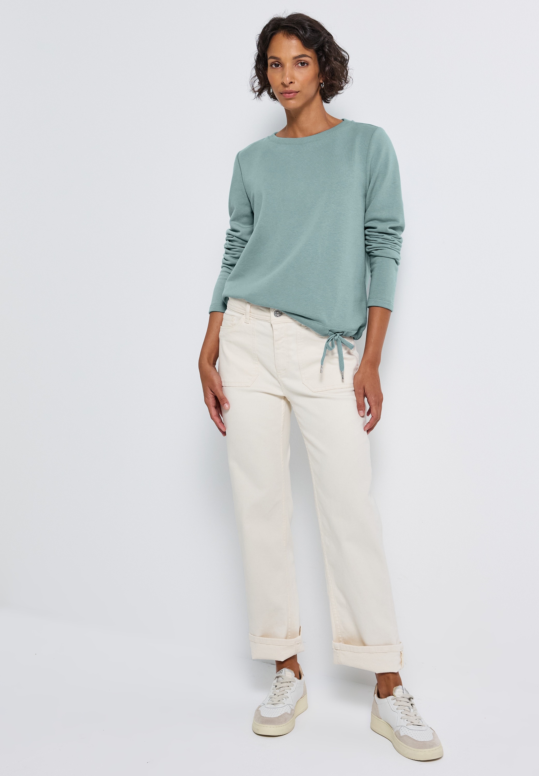 STREET ONE Sweatshirt, mit Tunnelzug am Saum