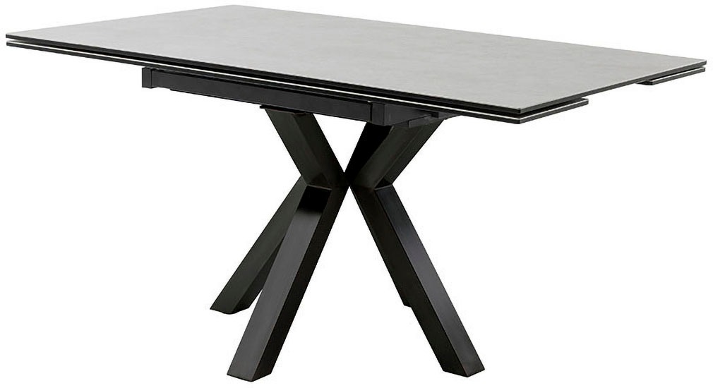 MCA furniture Esstisch »PALLINI Auszugstisch 90-150 cm«, (Einzelstück), Keramik,Metall,Längsseitenauszug,ausziehbar,Tischplatte 13 mm