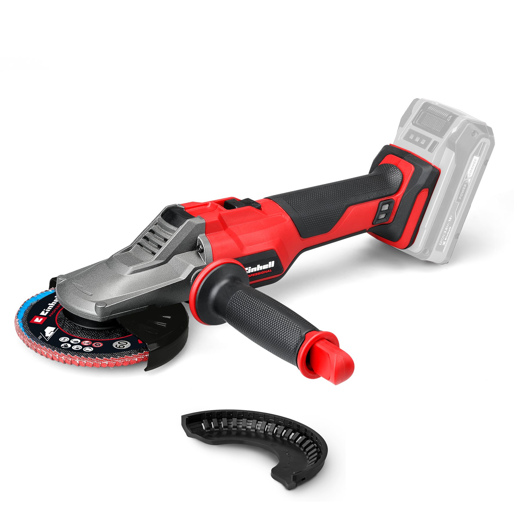 Einhell Akku-Winkelschleifer "Flachkopf-Winkelschleifer TP-AG 18/125 F Li BL-Solo" ohne Akku und Ladegerät