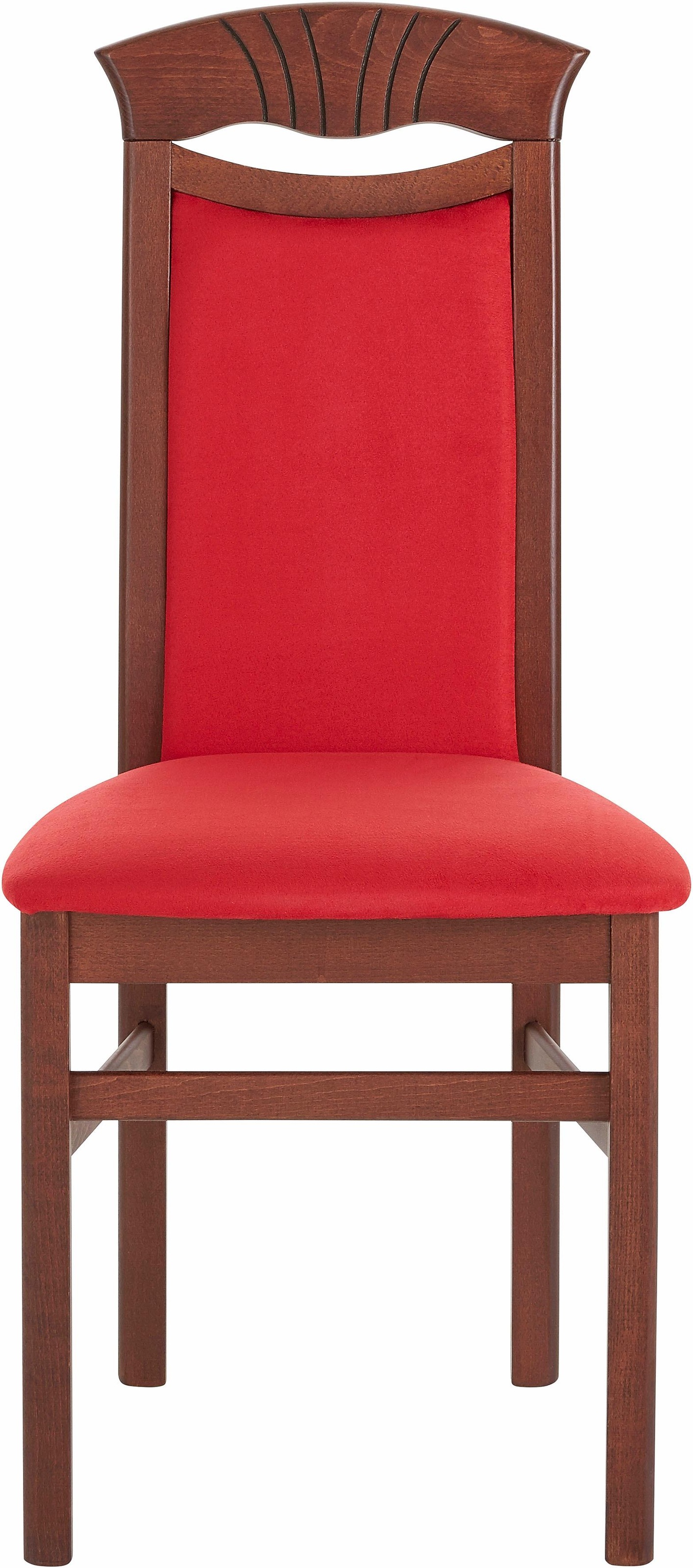 Thumbnail - Home affaire Esszimmerstuhl "Franz" (Set) 2 Stk.strapazierfähige Microfaser, Gestell Buche natur oder weiß, Holzstuhl