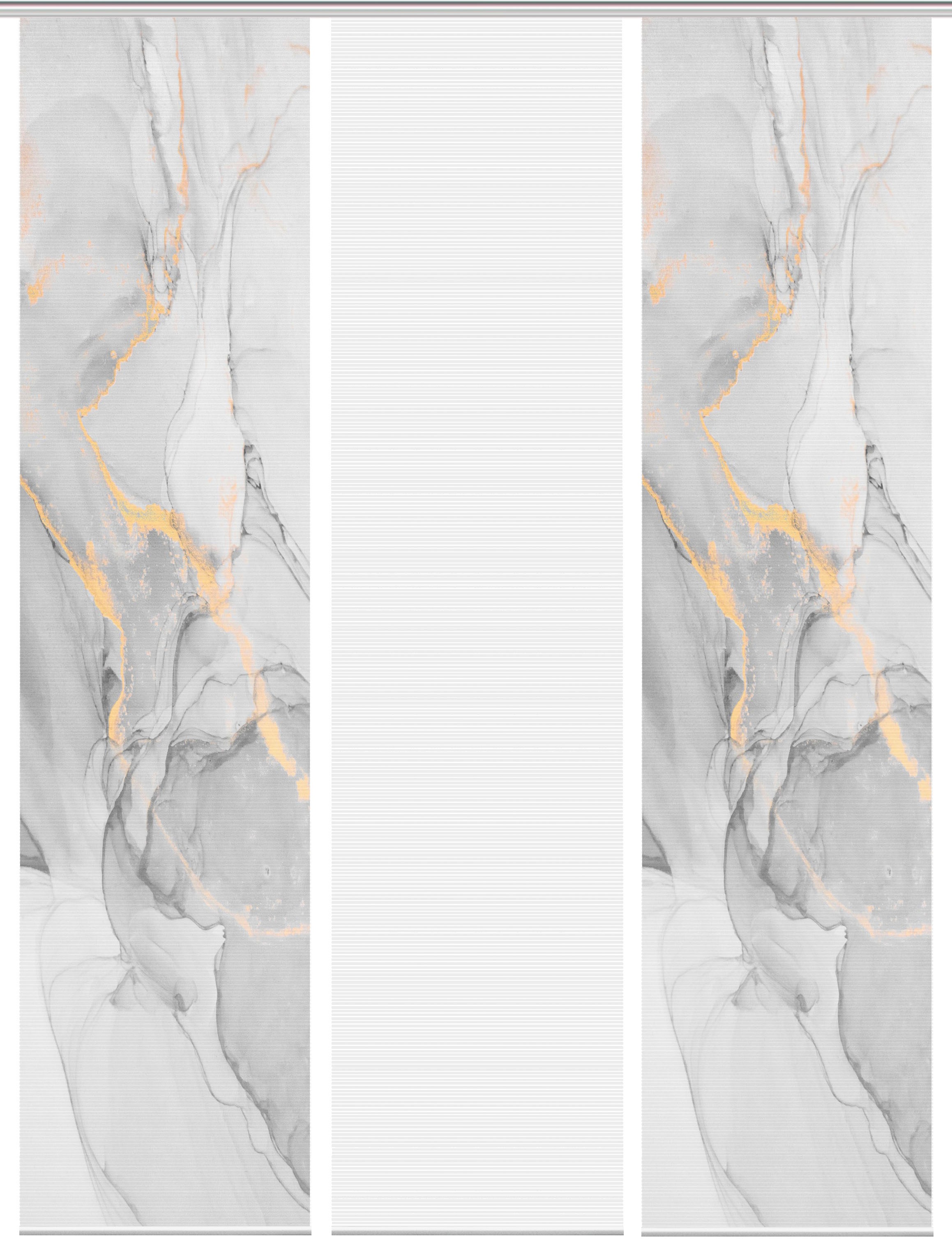 Vision S Schiebegardine "MARMOSA 3er SET" Paneelwagen 3 Stk. tlg. Bambus-Op günstig online kaufen