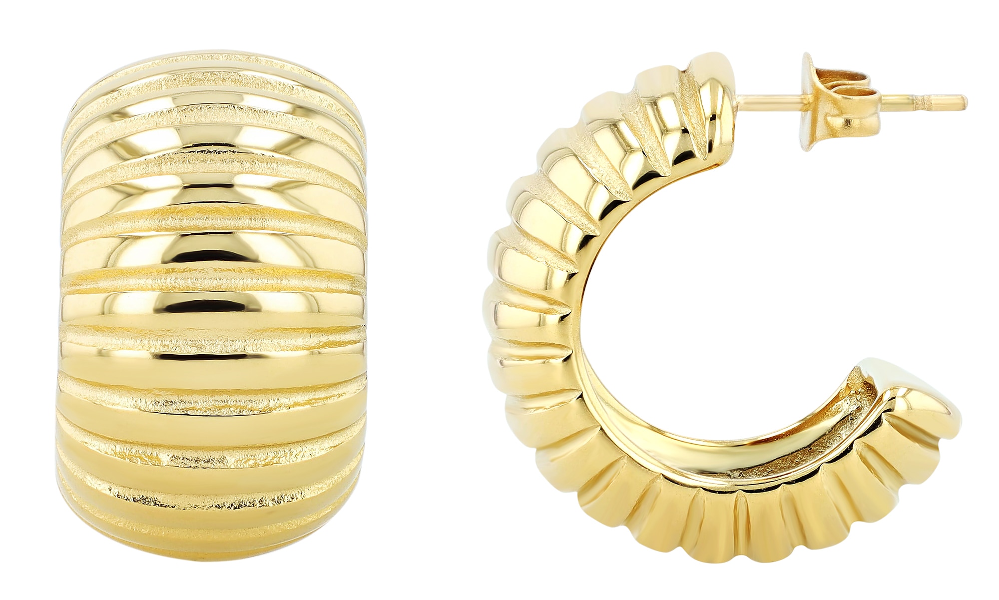 Adelia´s Paar Creolen "Damen Ohrringe – Creole aus Edelstahl" Eine schöne G günstig online kaufen