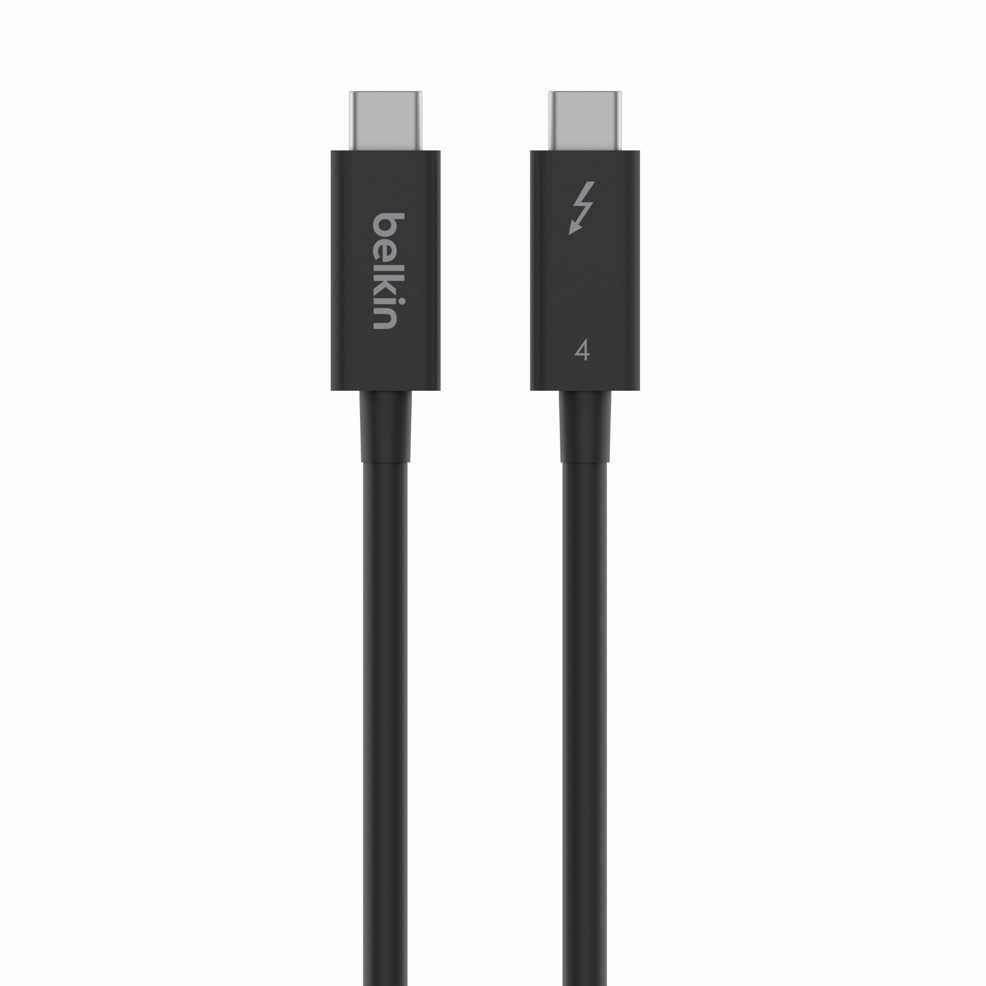 Belkin USB-Kabel »Connect Thunderbolt 4-Kabel«, USB-C, 200 cm, 2 m, aktiv, unterstützt gleichzeitig Stromversorgung, Datenübertragung