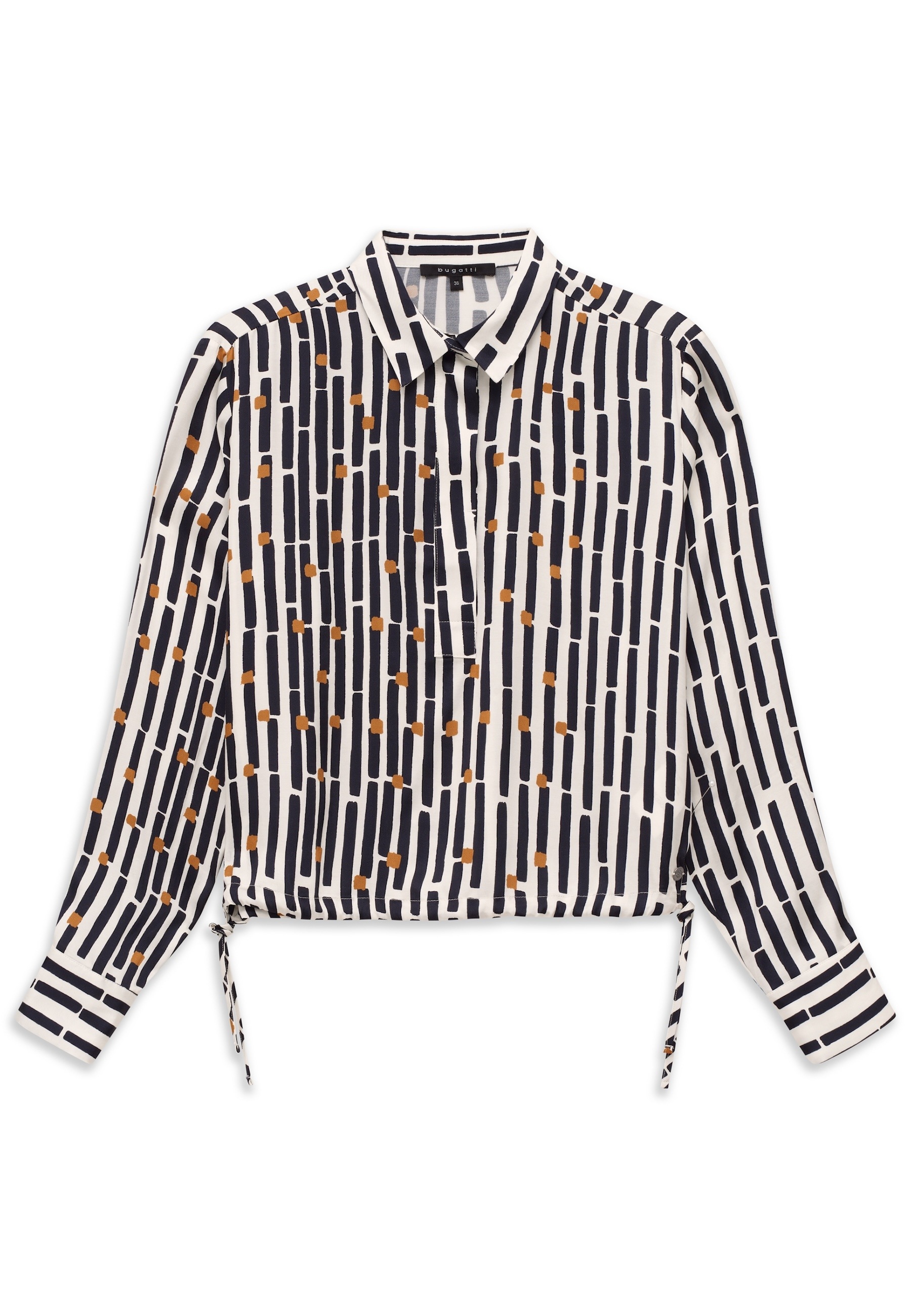 bugatti Langarmbluse mit grafischem Print aus Viskose