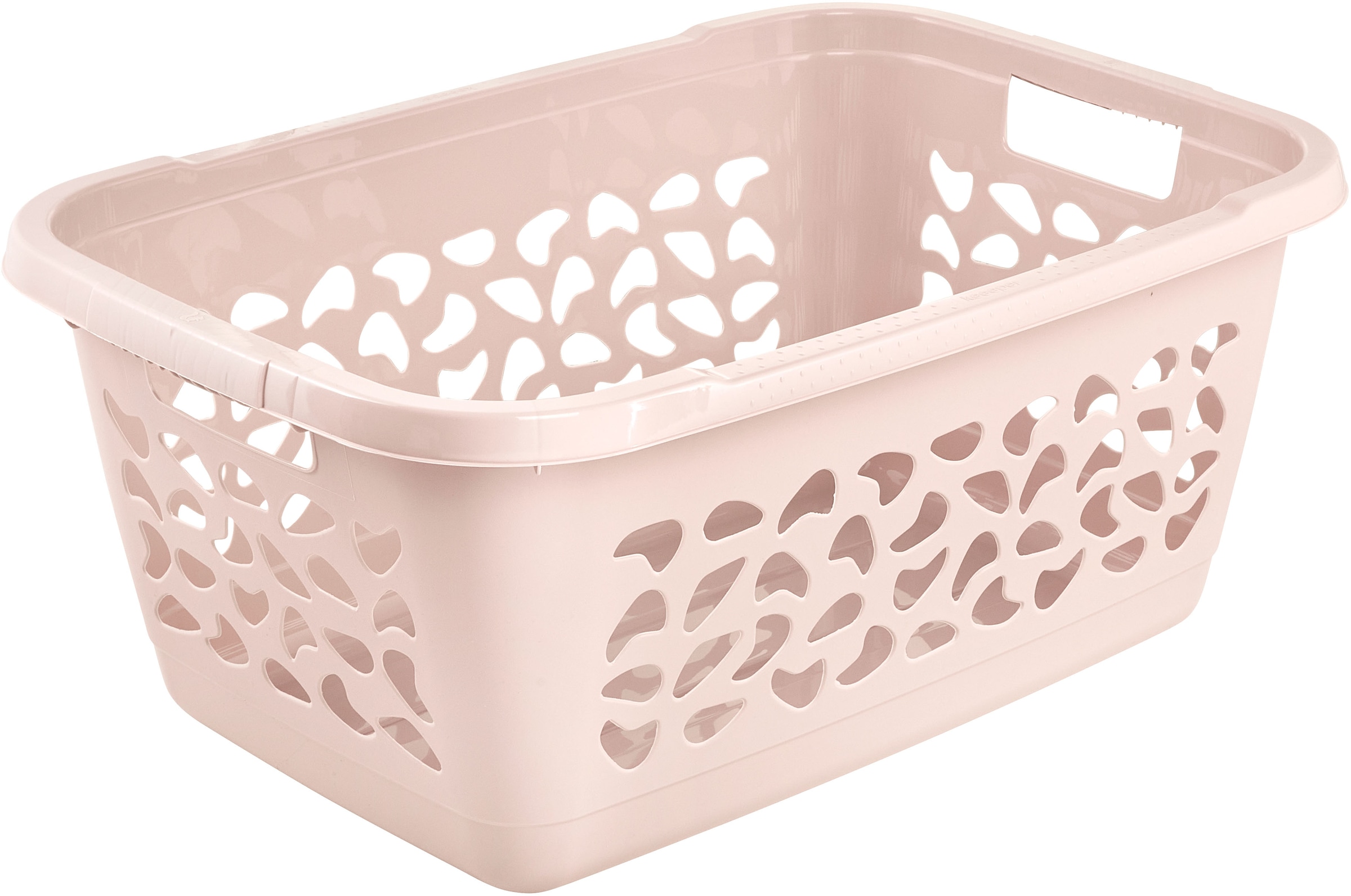 keeeper Wäschekorb »jost, 2er Set, 65 x 44 x 28 cm, 52 l« praktische Griffe, platzsparend ineinander nestbar