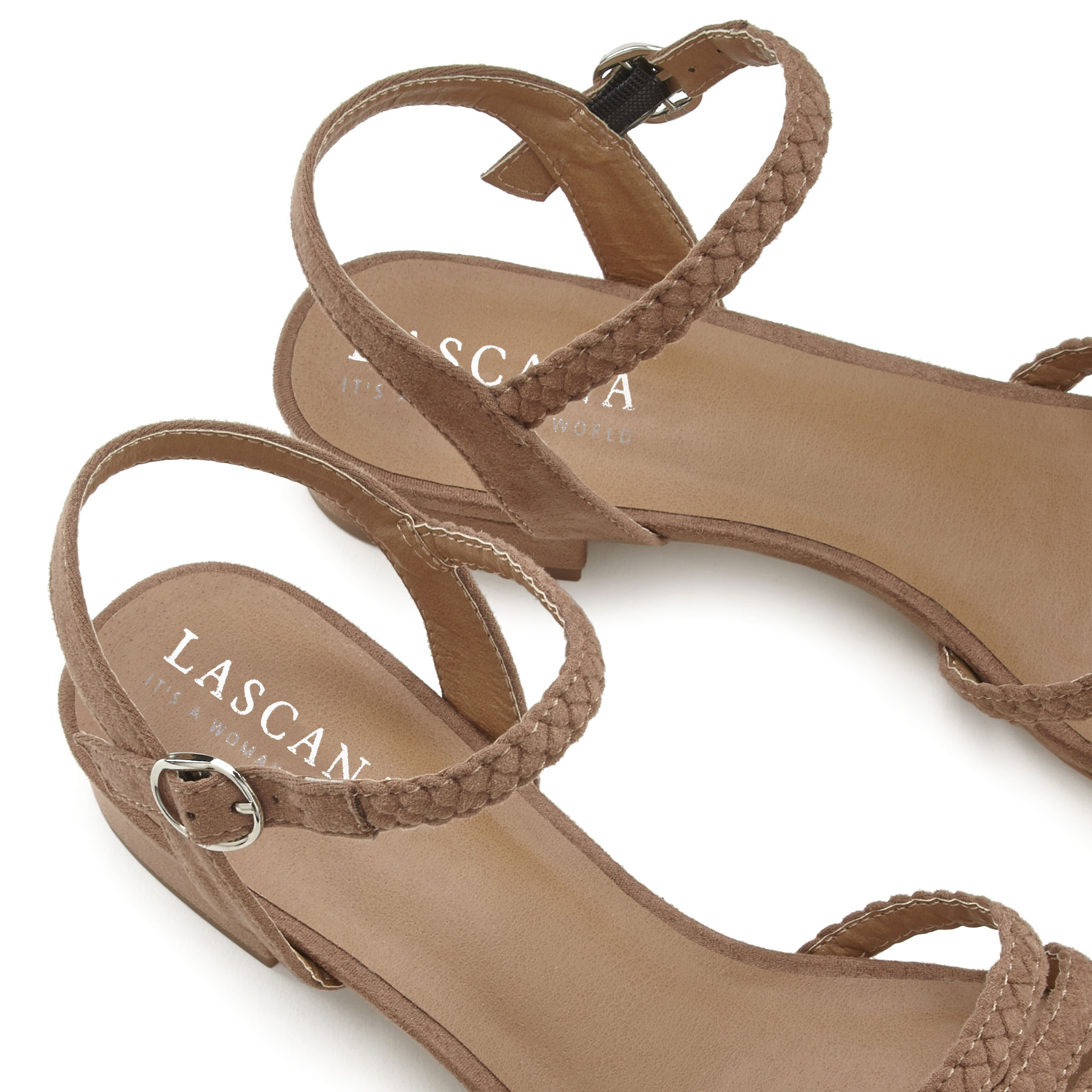 Thumbnail - LASCANA Sandale "Sommerschuh", Sandalette, Sommerschuh mit geflochtenen Riemchen VEGAN