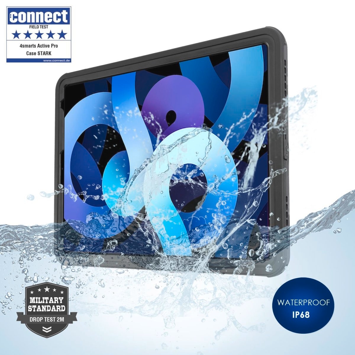 4smarts Tablet-Hülle »Active Pro Rugged Case Stark für Apple iPad (10.Gen)«, Backcover, Schutzhülle, Tabletschutzhülle, Case, Schutzcase, stoßfest