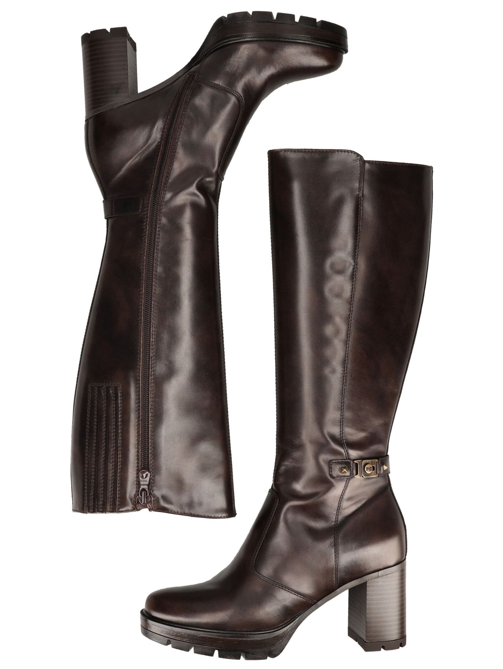 Nero Giardini High-Heel-Stiefel »Nero Giardini Stiefel Leder/Textil«