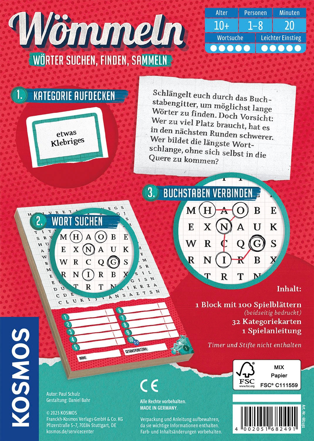 Kosmos Spiel »Wömmeln«, Made in Germany