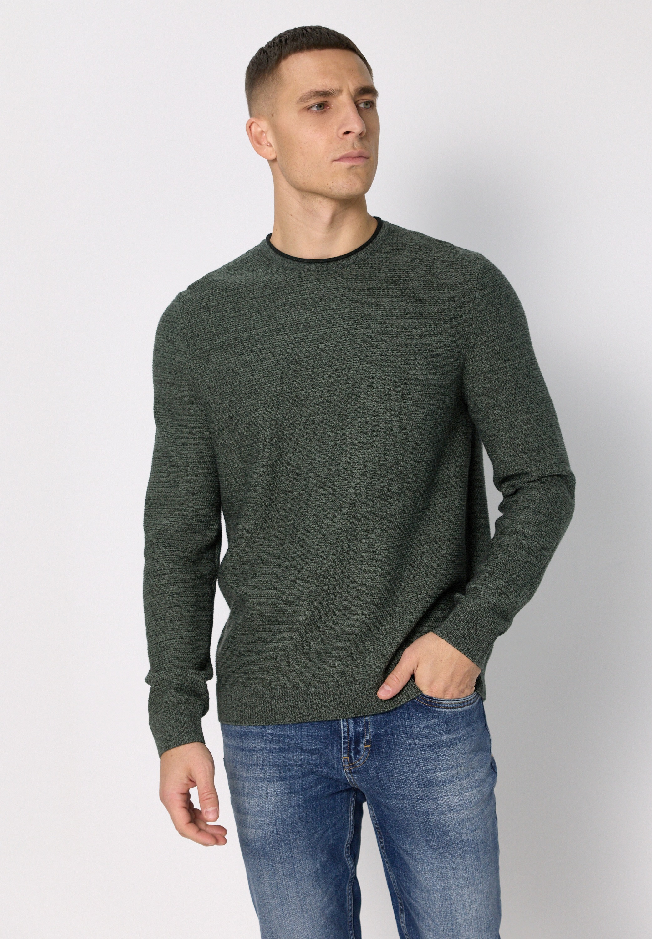 STREET ONE MEN Strickpullover Feinstrick