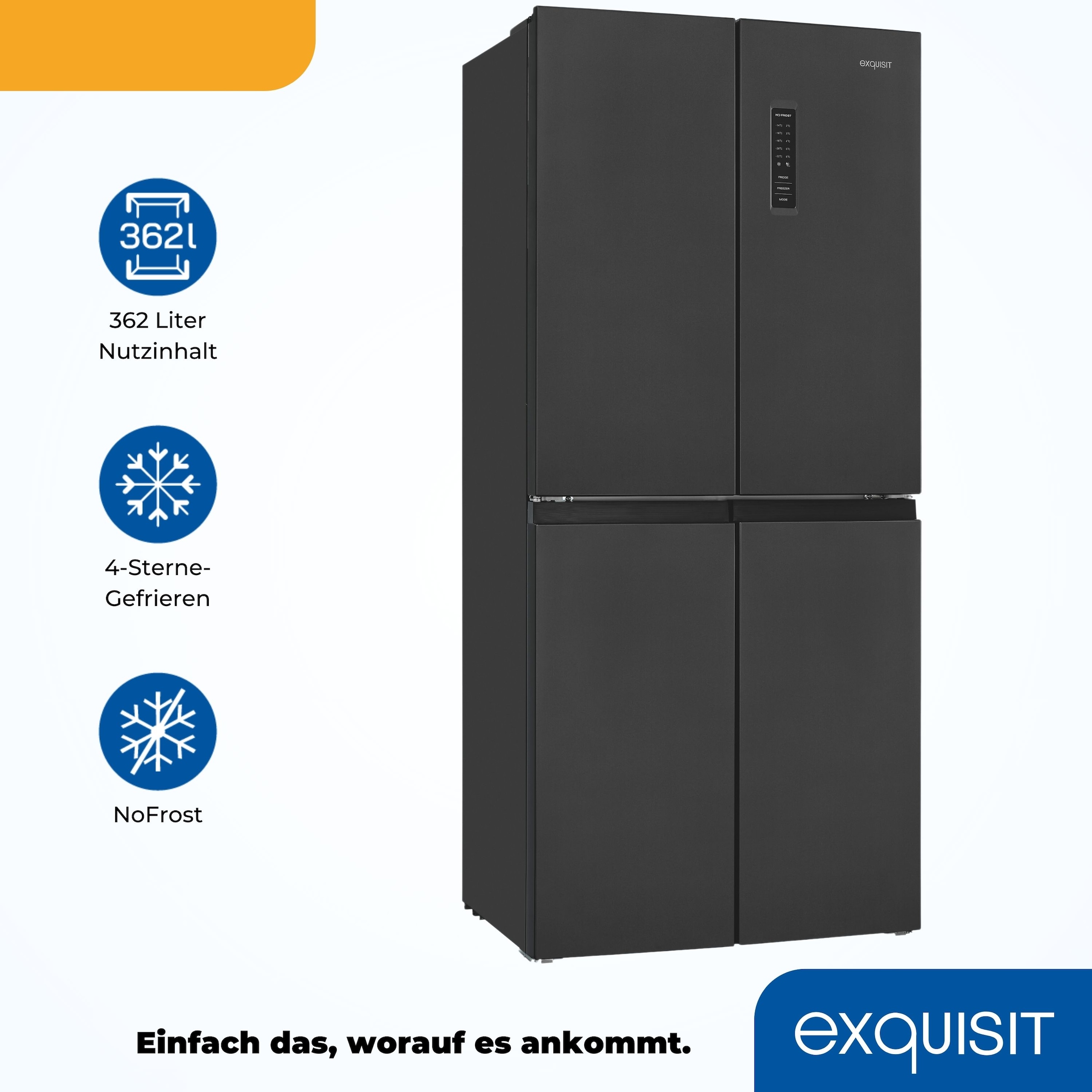 exquisit Multi Door »MD365-125-040D inoxlook-az«