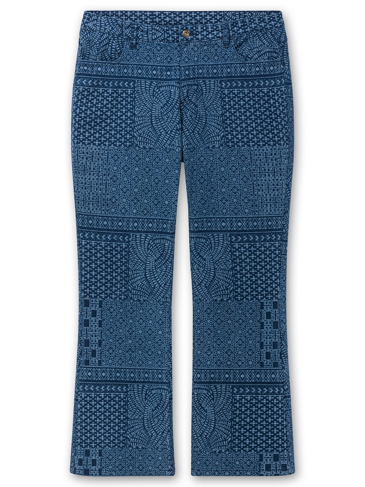 Sheego Bootcut-Jeans »Große Größen«, mit Lasercut-Allovermuster
