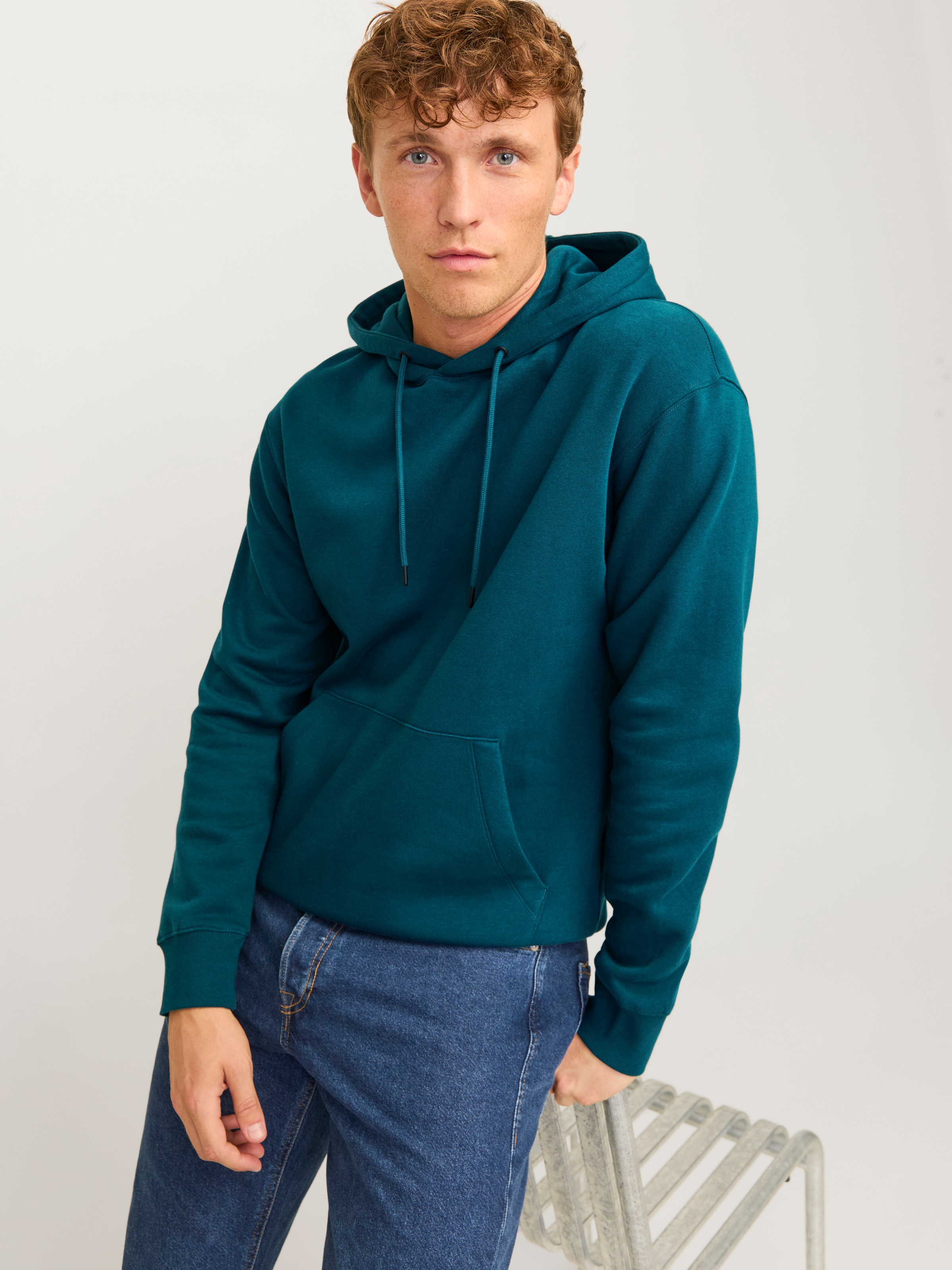 Jack & Jones Kapuzensweatshirt "JJESTAR BASIC SWEAT HOOD NOOS", mit Rippbün günstig online kaufen