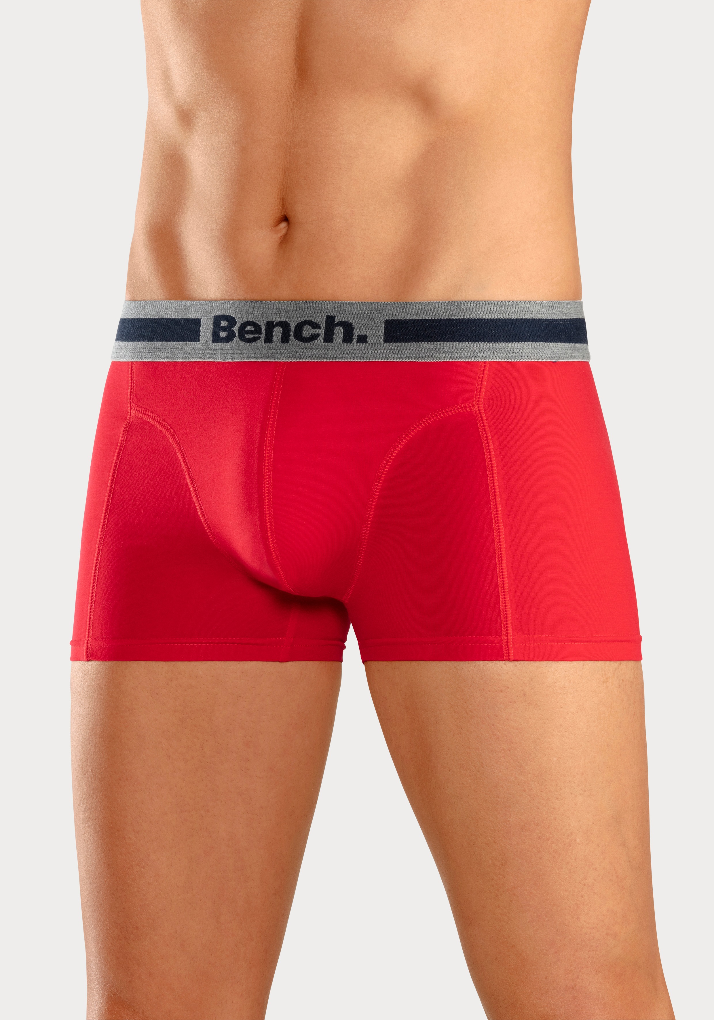 Thumbnail - Bench. Boxer "Boxershorts für Herren", (Packung, 4 St.), Unterhosen mit Overlock-Nähten vorn