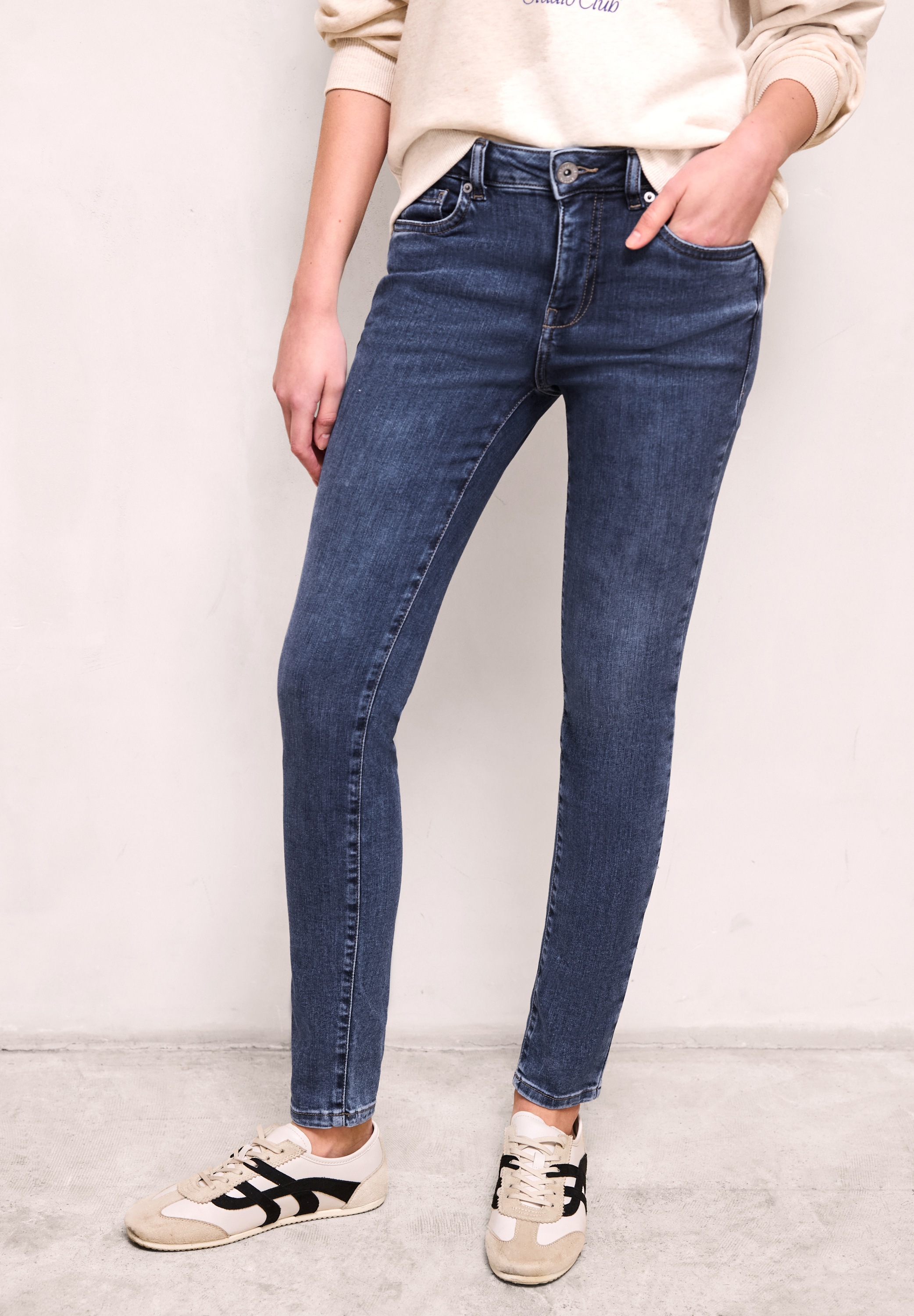 STREET ONE STUDIO Skinny-fit-Jeans Middle Waist