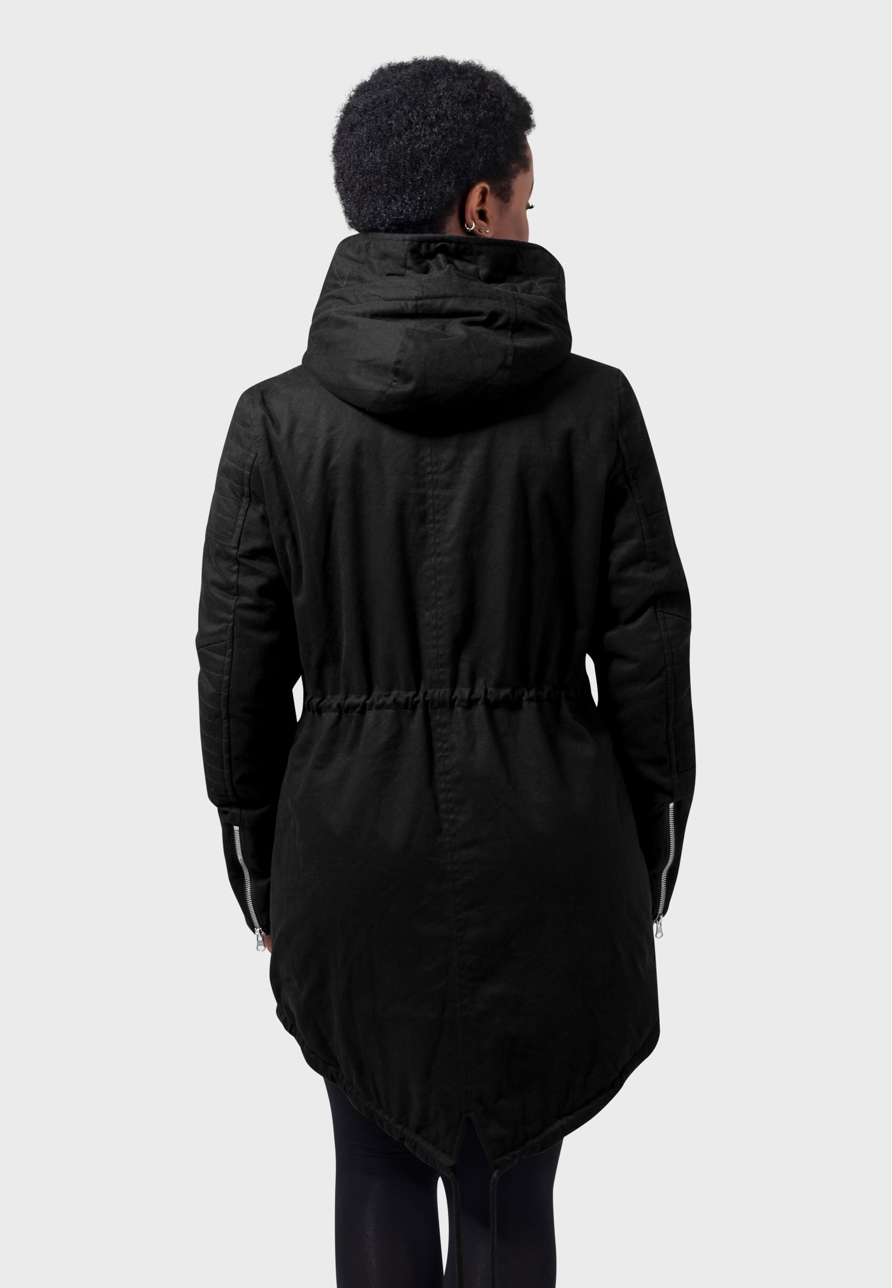 URBAN CLASSICS Parka »Urban Classics Damen Ladies Sherpa Lined Cotton Parka« 1 Stk. tlg. mit Kapuze