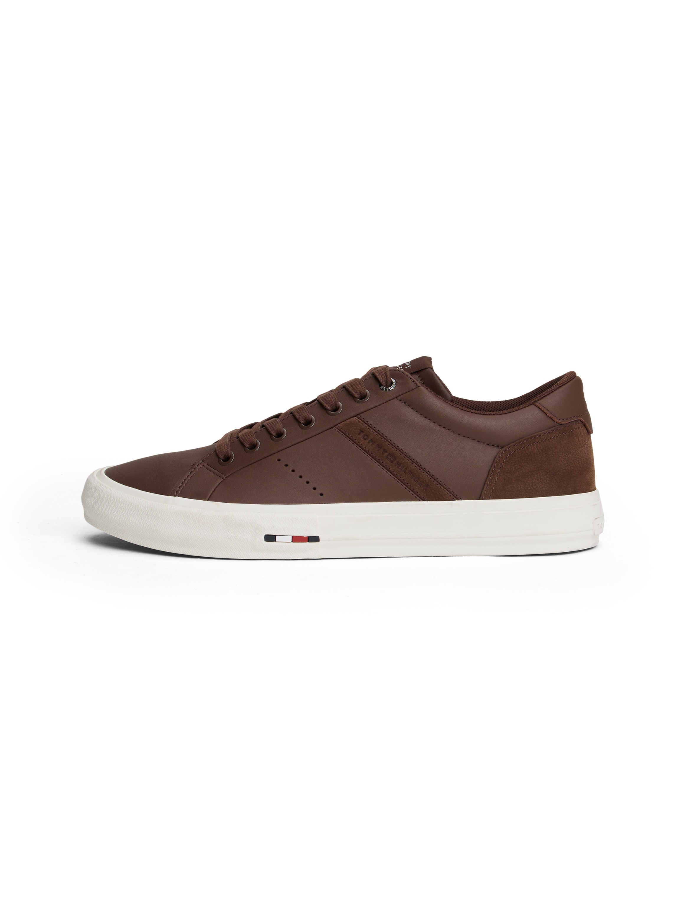 Tommy Hilfiger Sneaker »TH HI VULC LTH STREET«, Freizeitschuh, Halbschuh, Schnürer mit weich gepolstertem Schaftrand