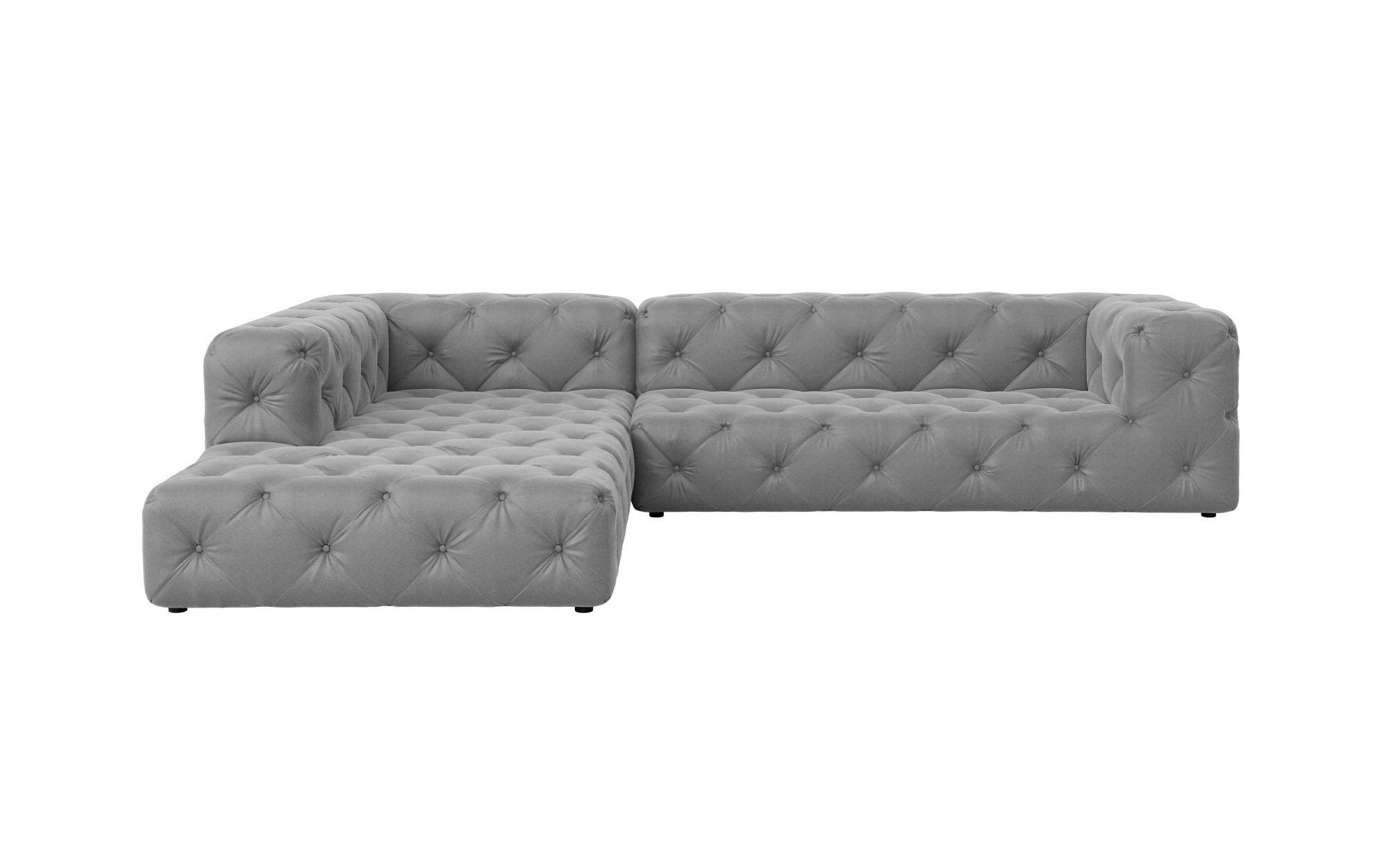 Home affaire Ecksofa "FOLLINA" L-Form, mit klassischer Chesterfield-Knopfhe günstig online kaufen