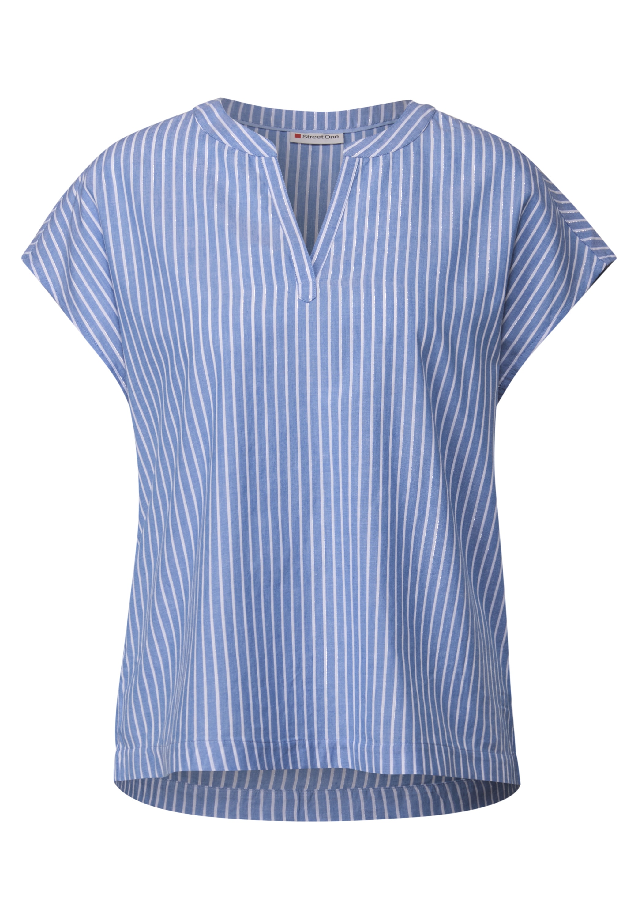STREET ONE Shirtbluse, aus softem Materialmix