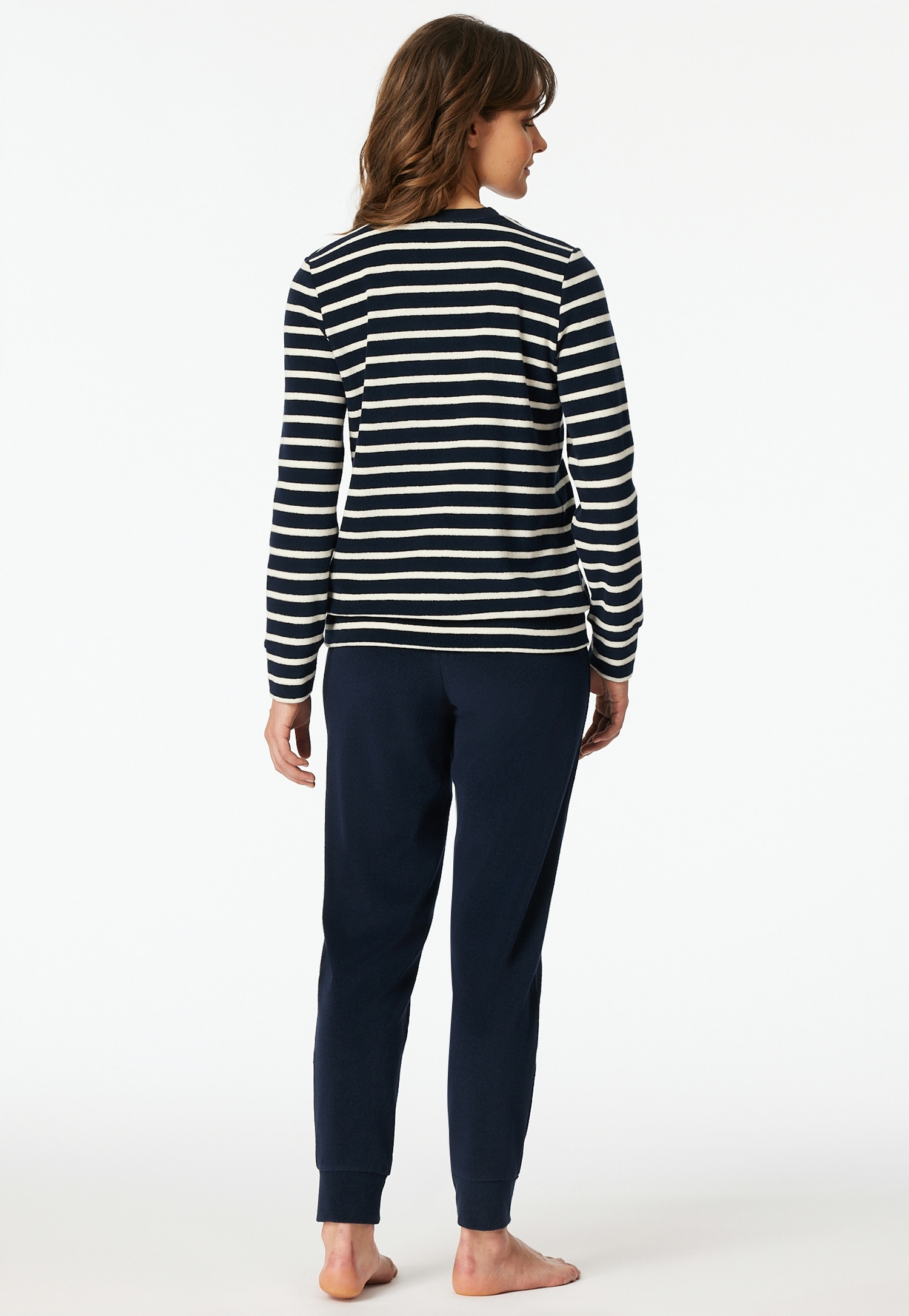 Schiesser »Casual Essentials« 2 tlg. wärmende Frottee-Qualität, Rundhalsausschnitt, langärmelig