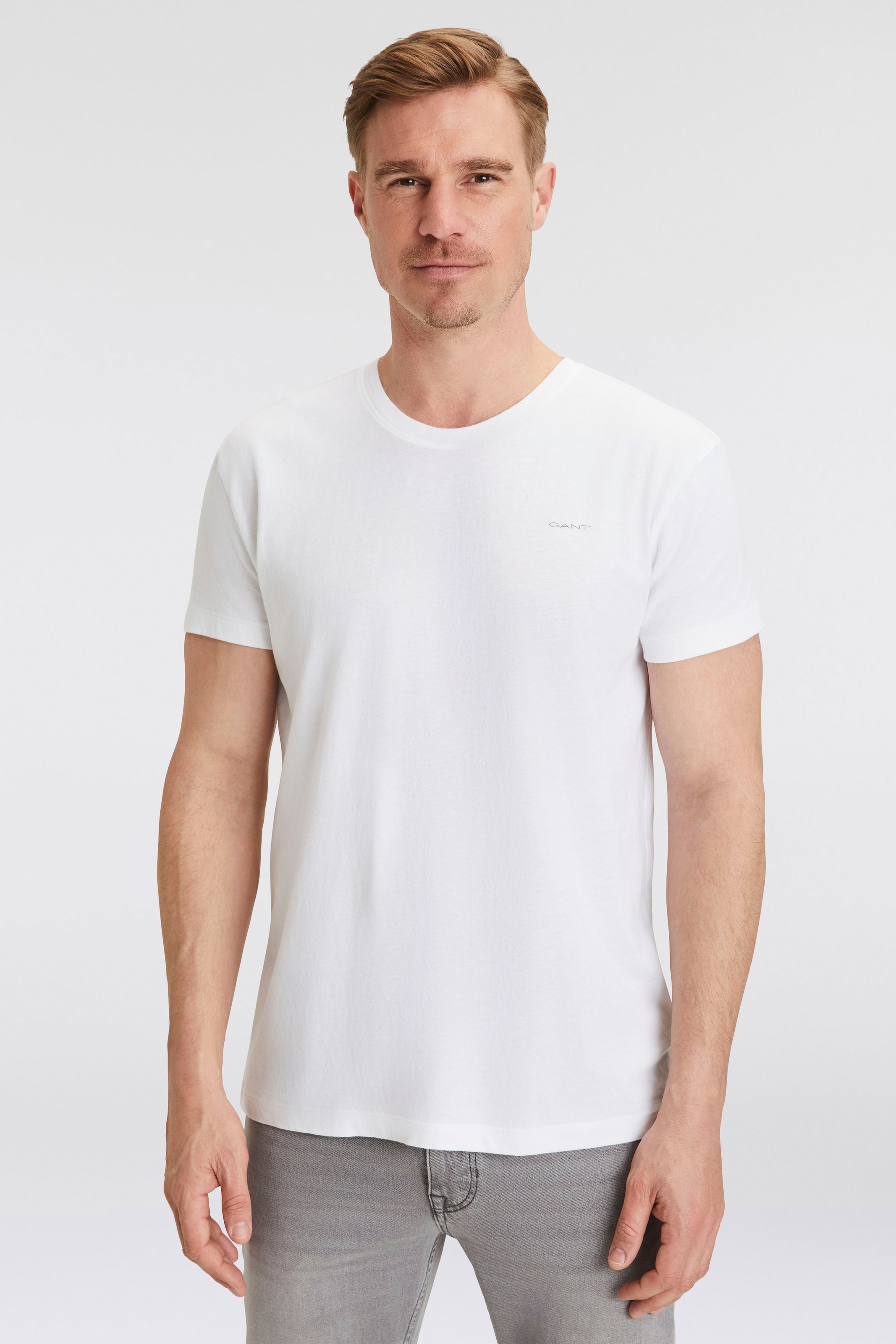 Gant T-Shirt »C-NECK T-SHIRT 2-PACK«, (2 tlg.), aus besonders weichem Material