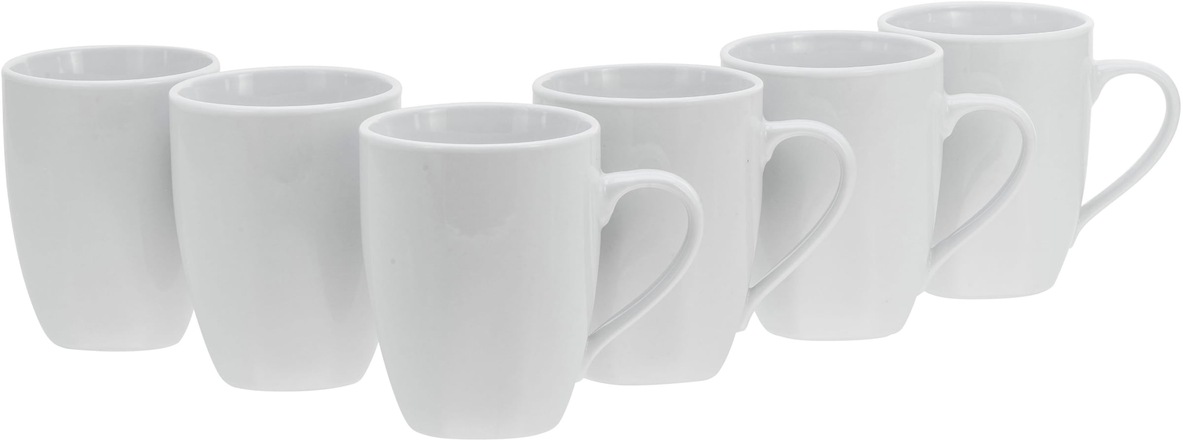 Becher »Square Weiss«, (Set, 6 tlg.), (Kaffee-/Teebecher), 300 ml, 6-teilig