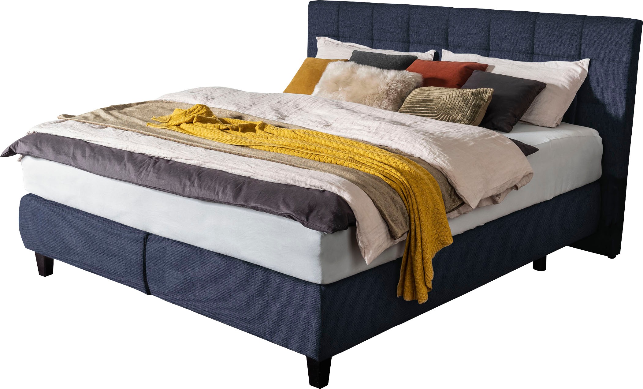 alina Boxspringbett "Edera", Doppelbett wahlweise mit Topper, Liegefläche 1 günstig online kaufen