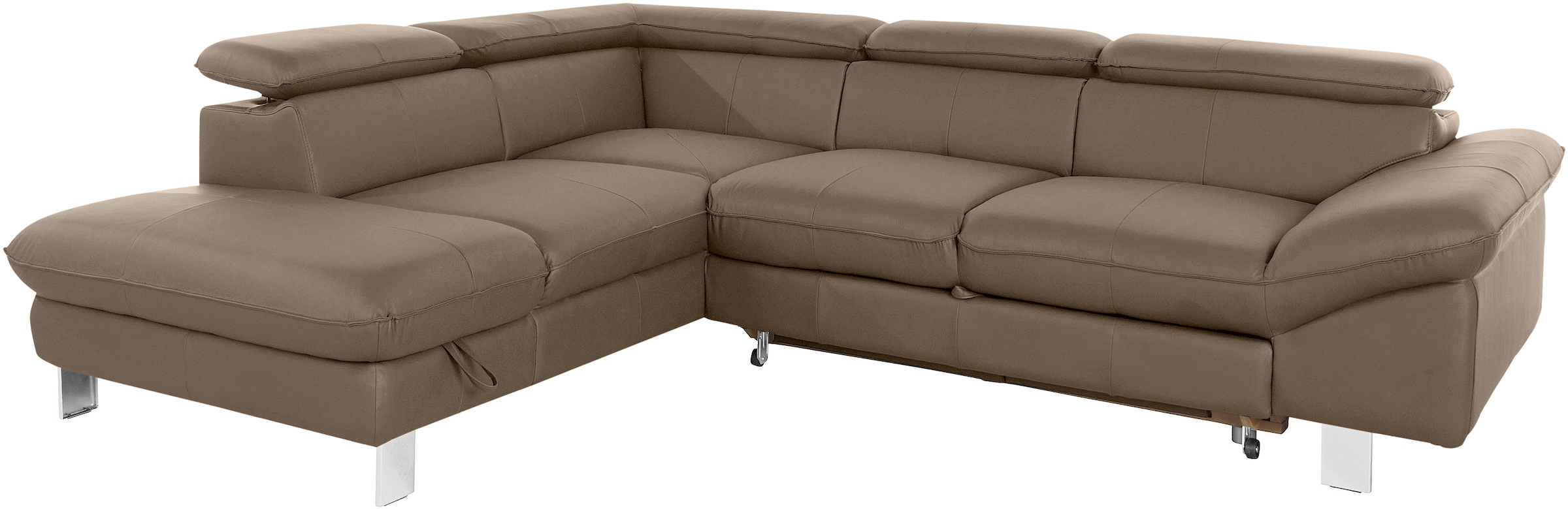 COTTA Ecksofa »Driver L-Form«, mit Kopfteilverstellung, wahlweise mit Bettfunktion & Bettkasten